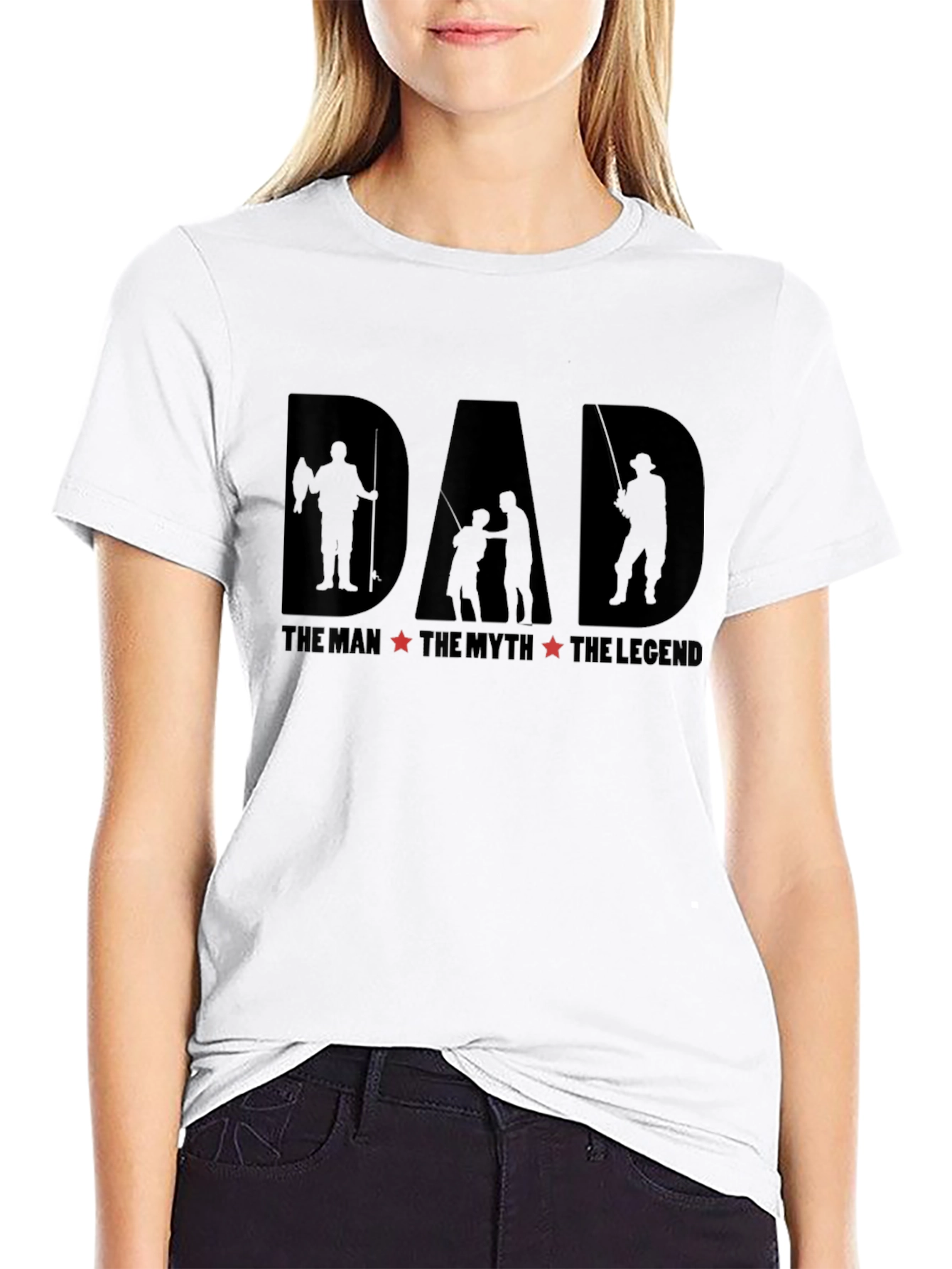 Dad The Man Myth Legend Fishing T-Shirt