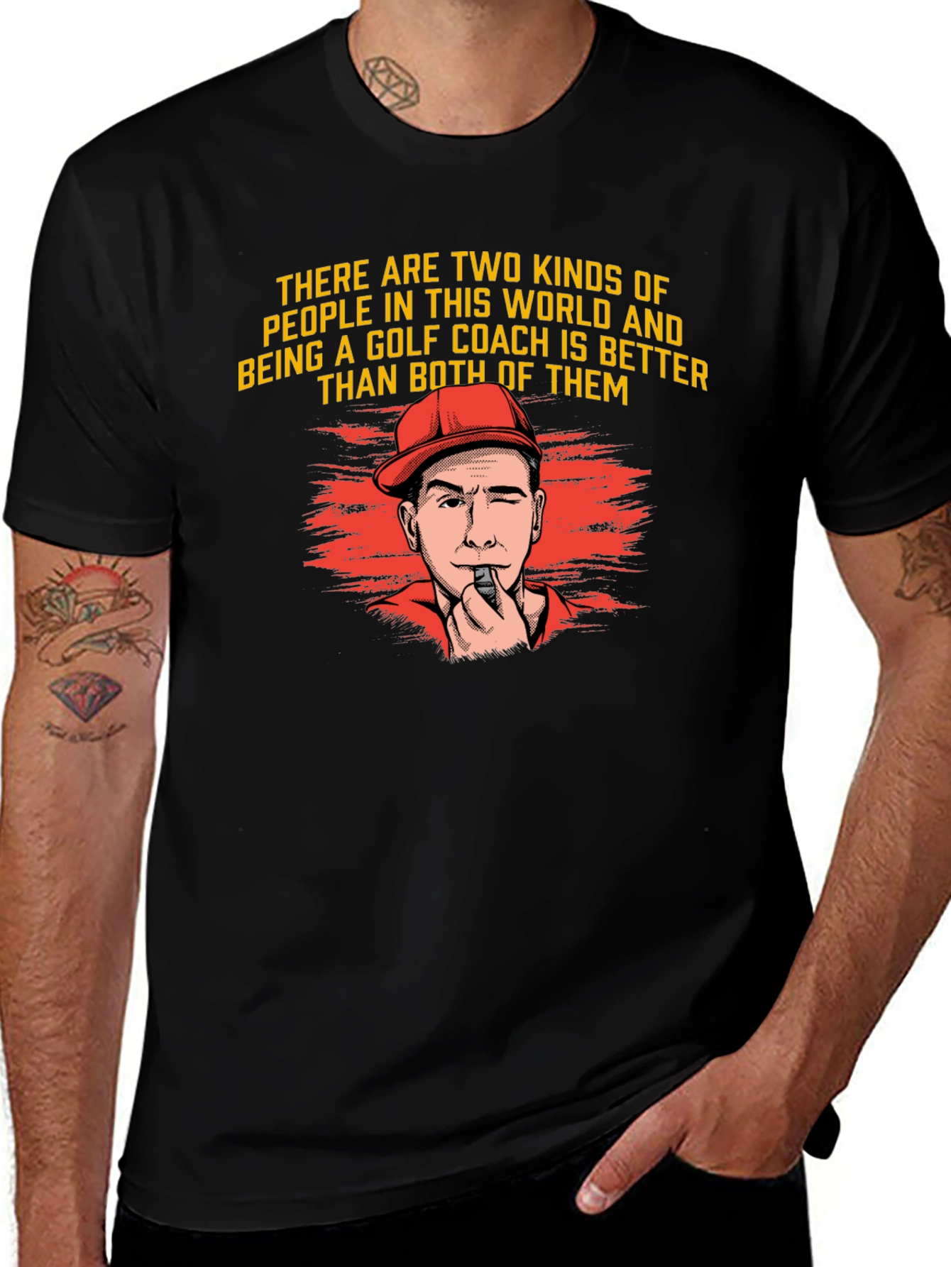 Golf Coach T-Shirt - Two Kinds of People Tee