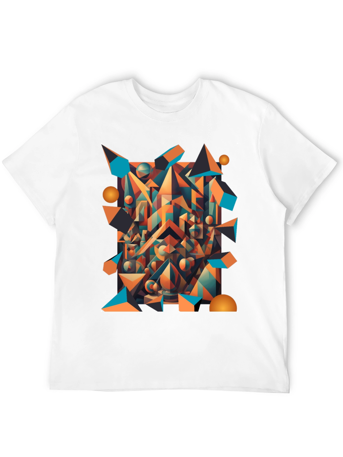 Abstract Geometric T-Shirt - Modern Art Wear