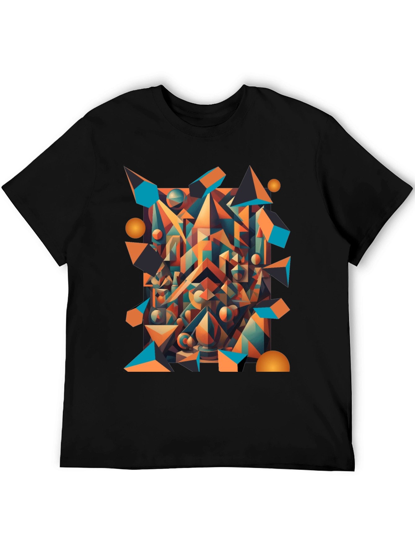 Abstract Geometric T-Shirt - Modern Art Wear