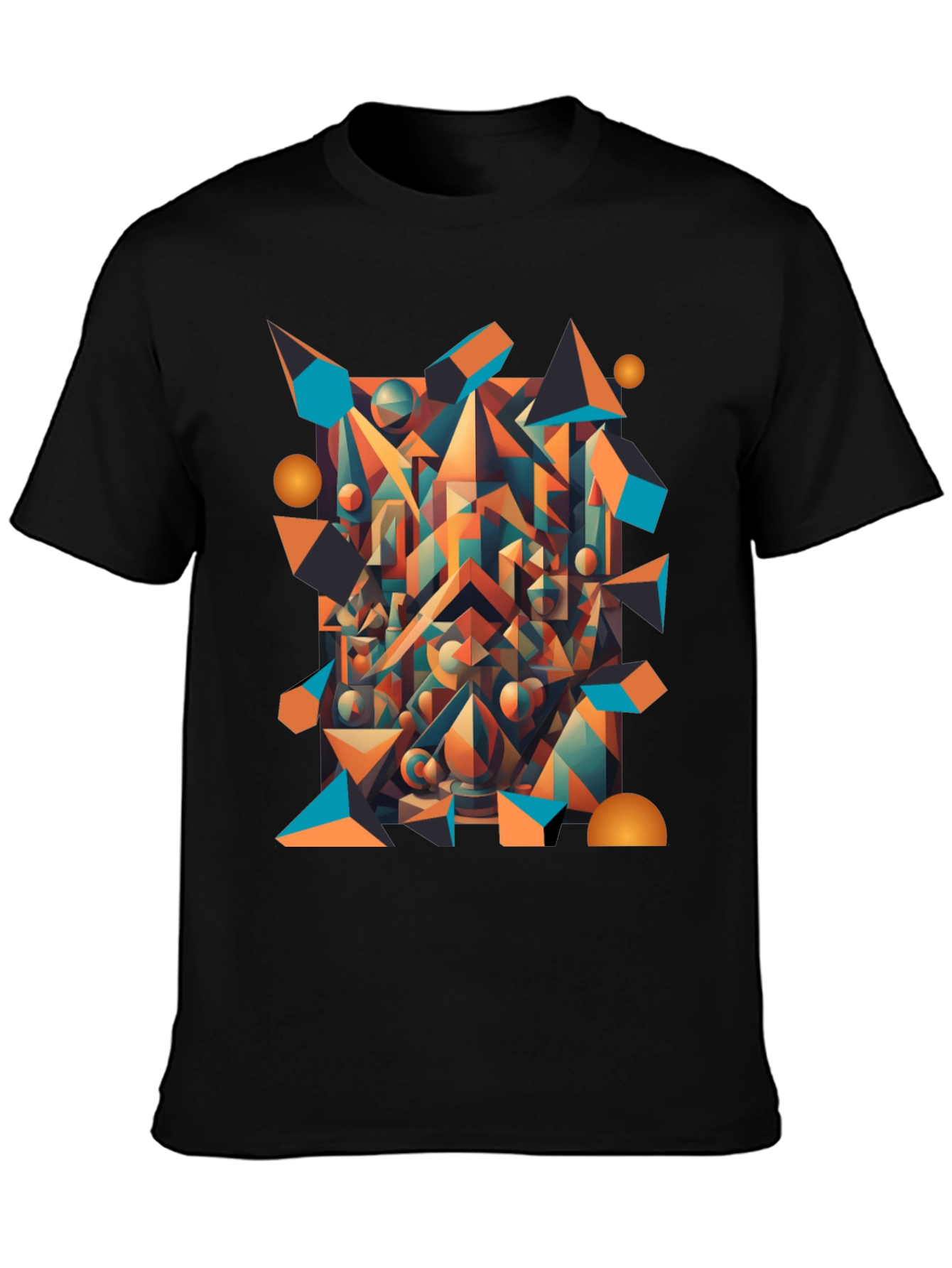 Abstract Geometric T-Shirt - Modern Art Wear