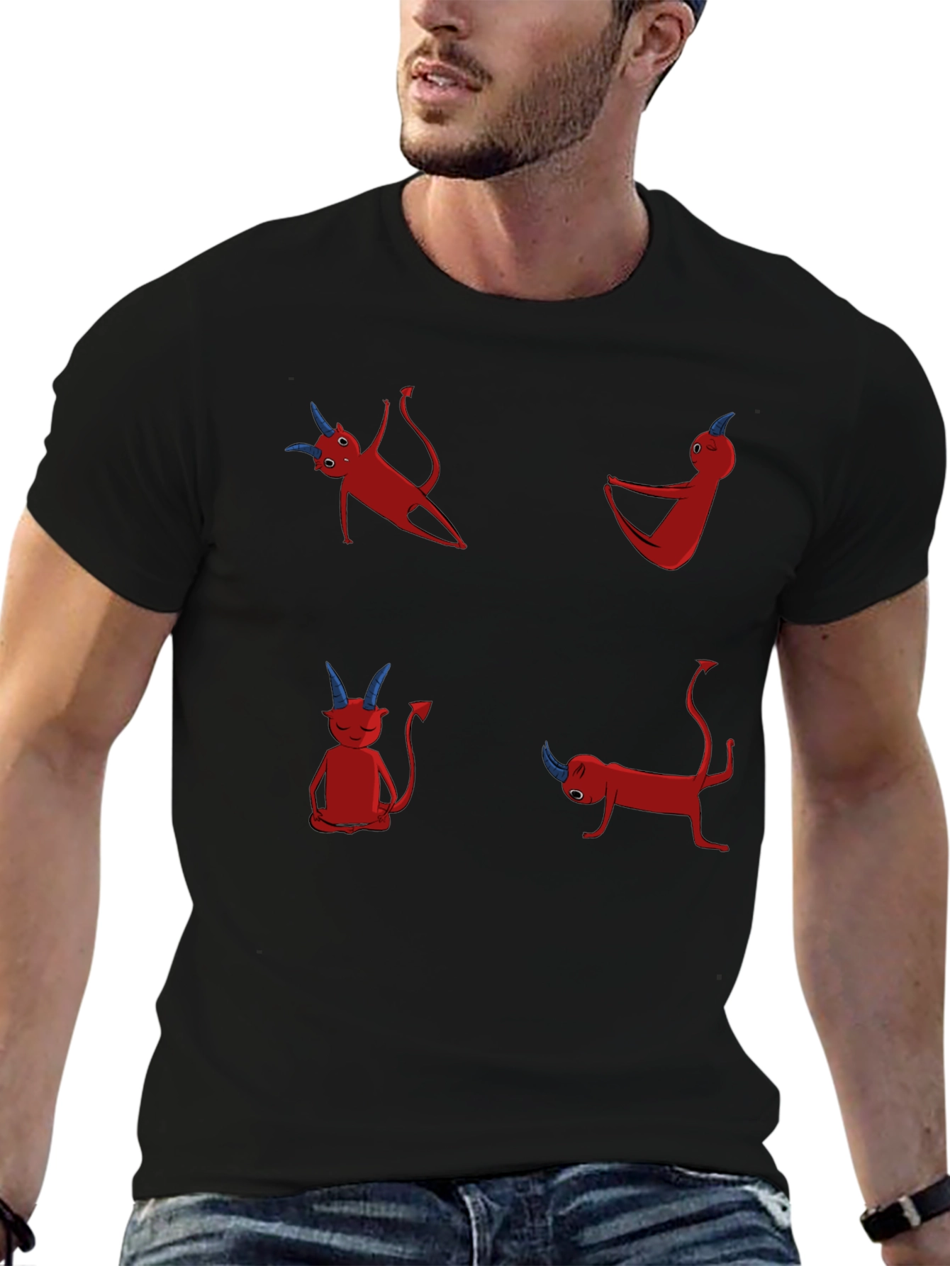 Yoga Devil Graphic T-Shirt