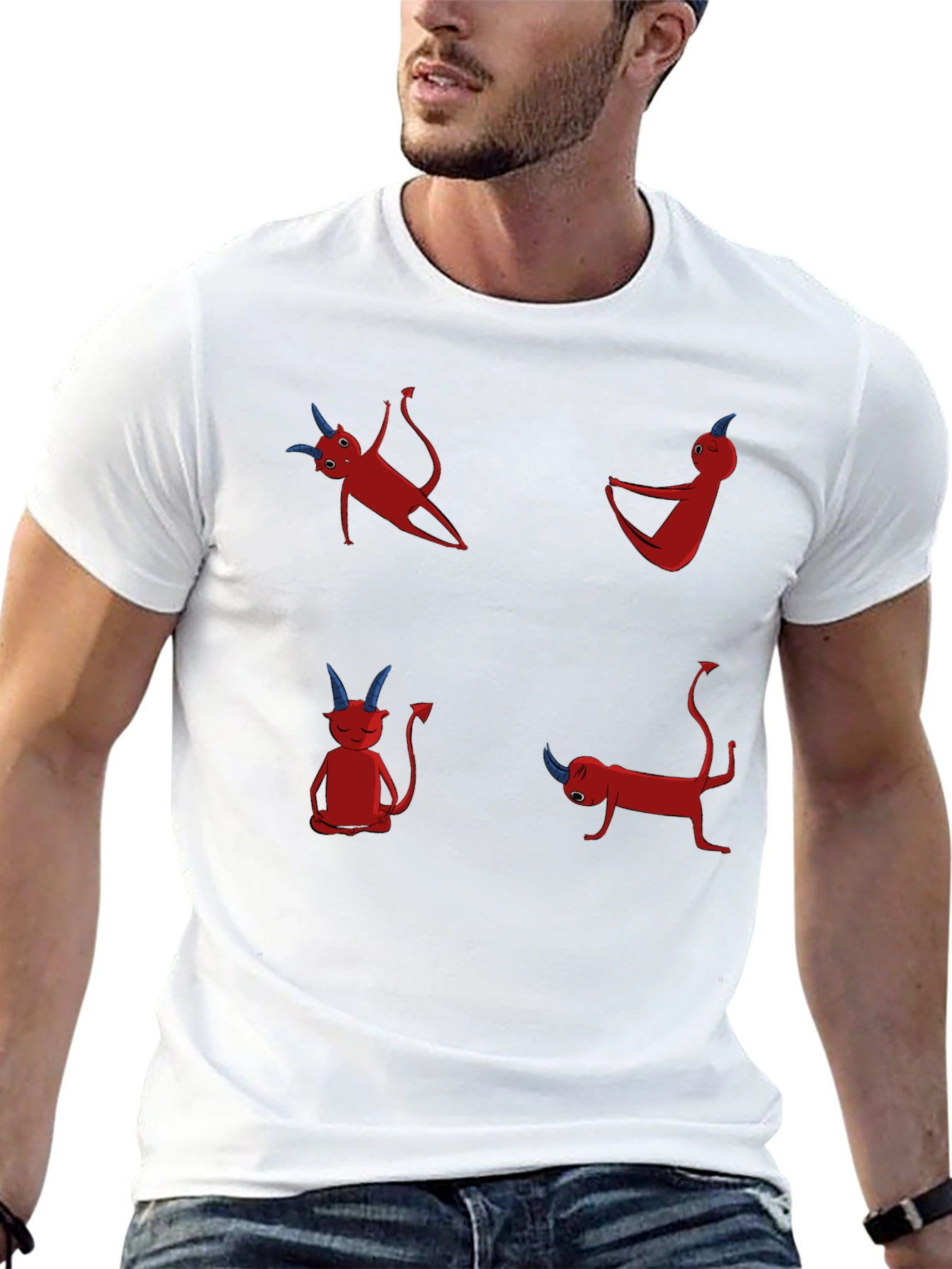 Yoga Devil Graphic T-Shirt
