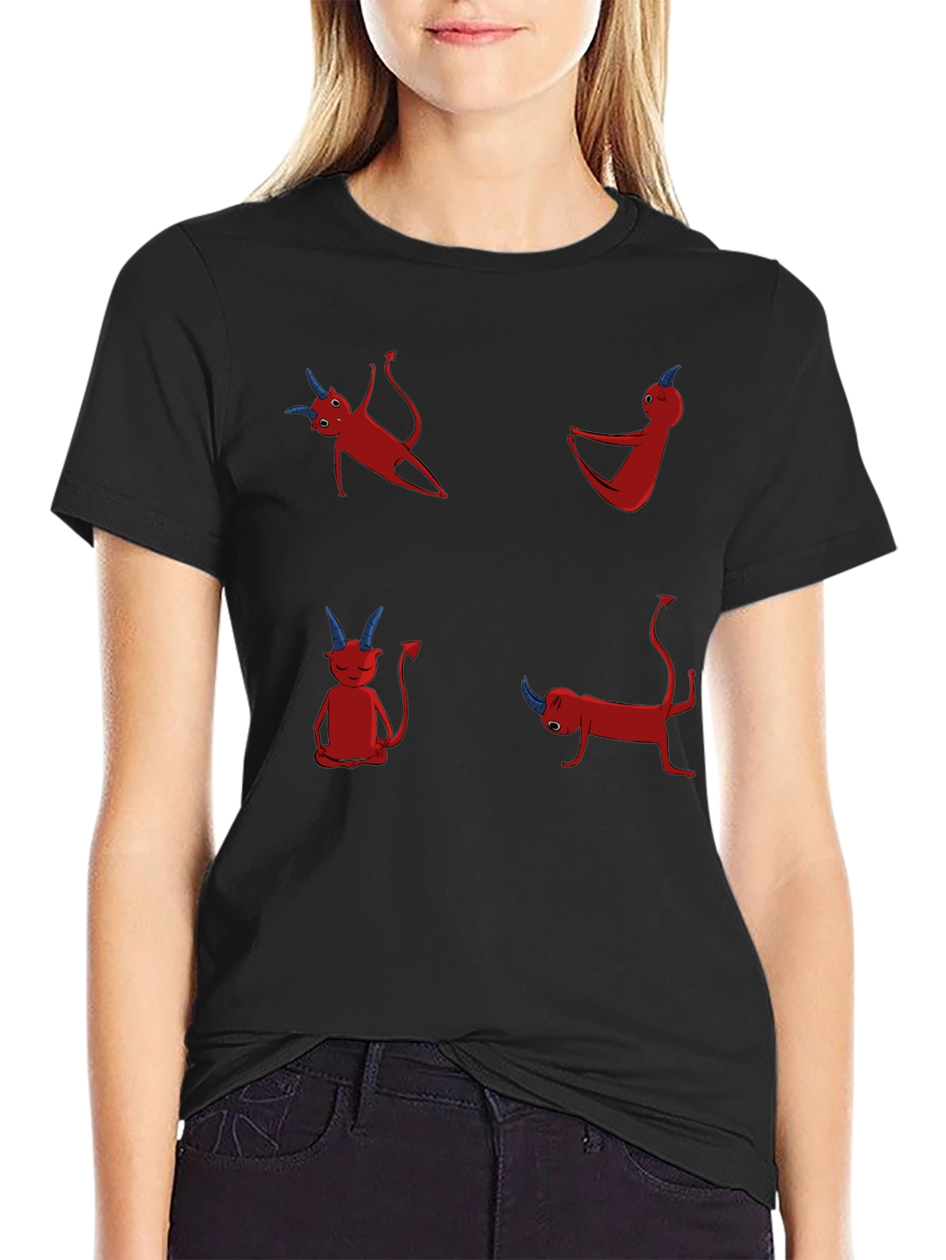 Yoga Devil Graphic T-Shirt