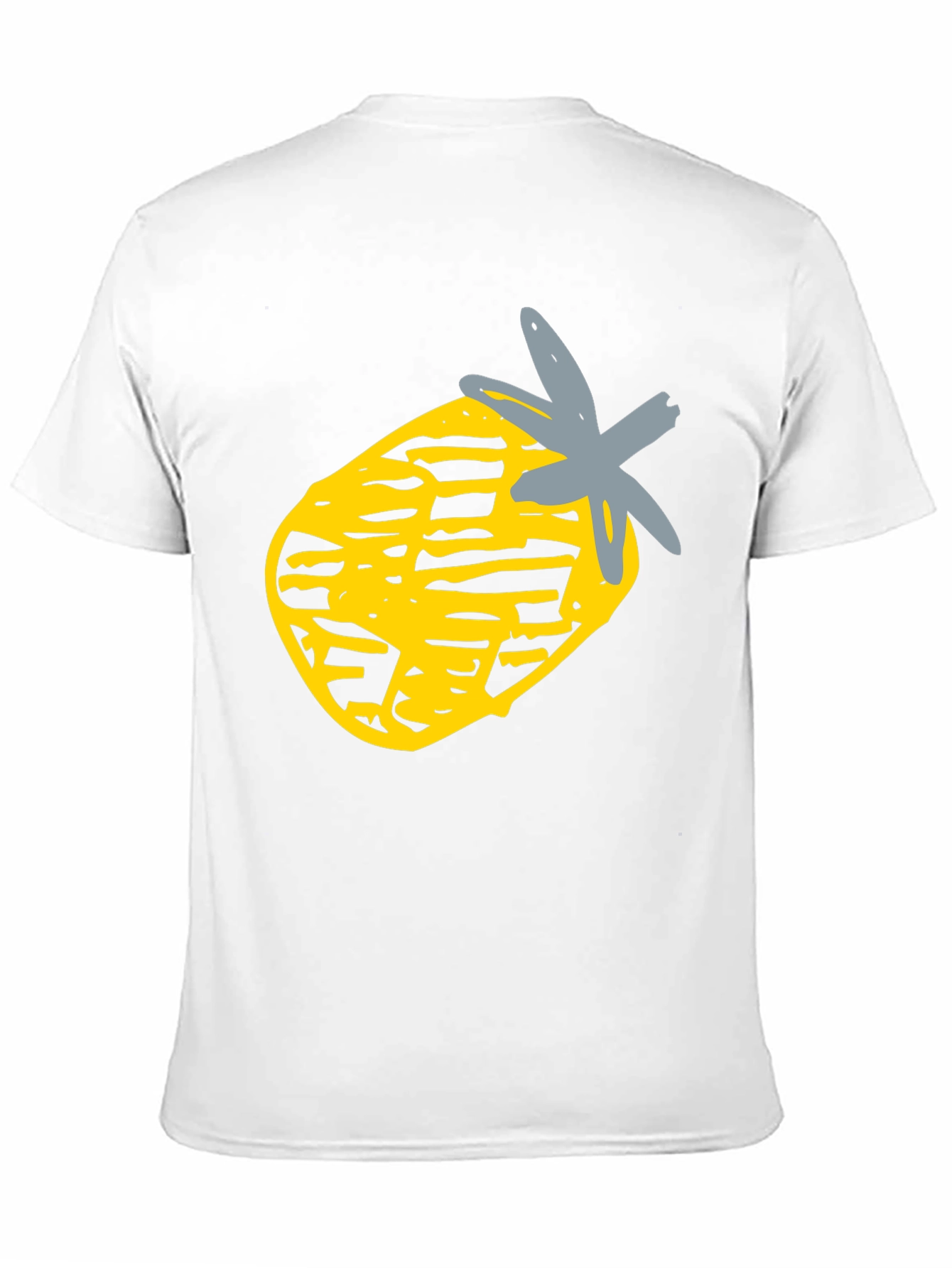 Pineapple Graphic Black Tee - Casual Style