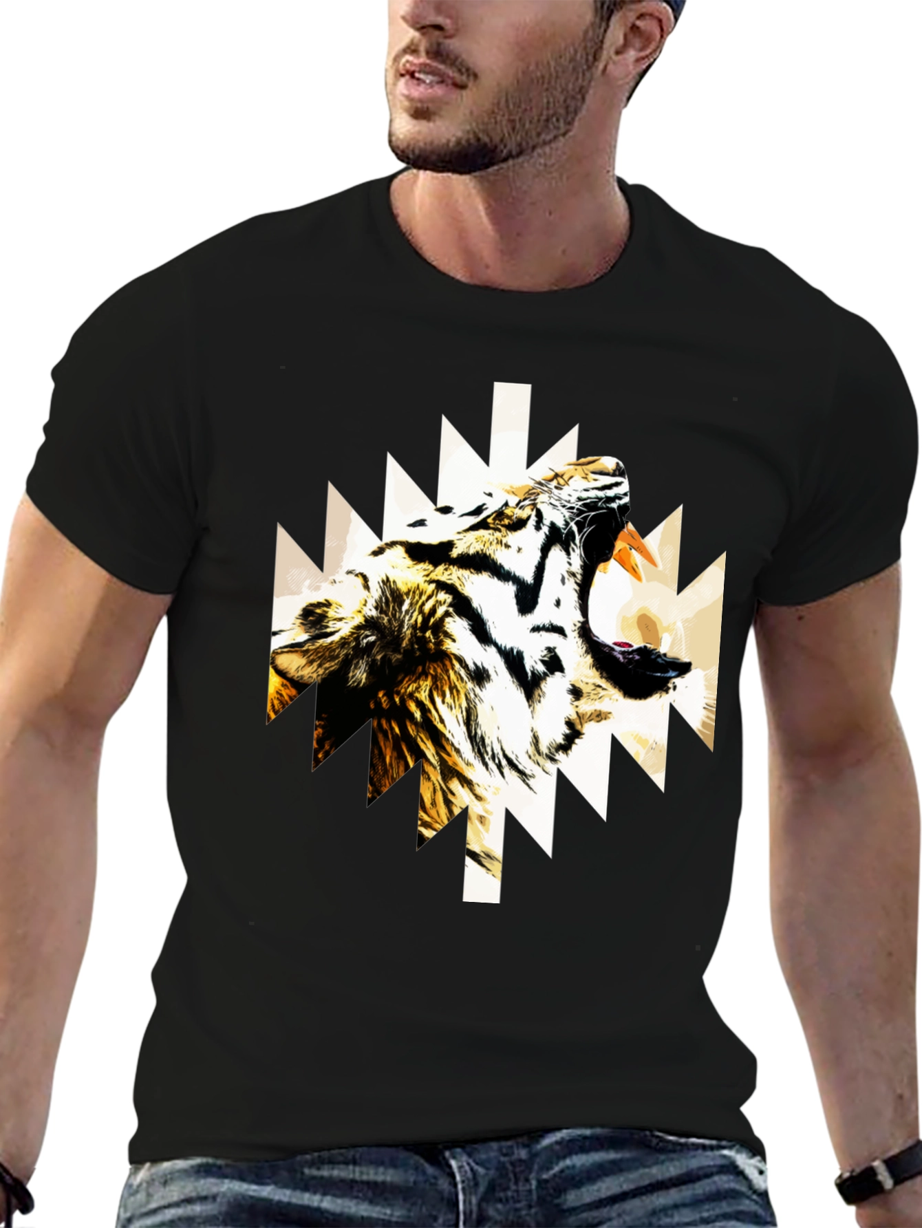 Tiger Graphic Tee - Black