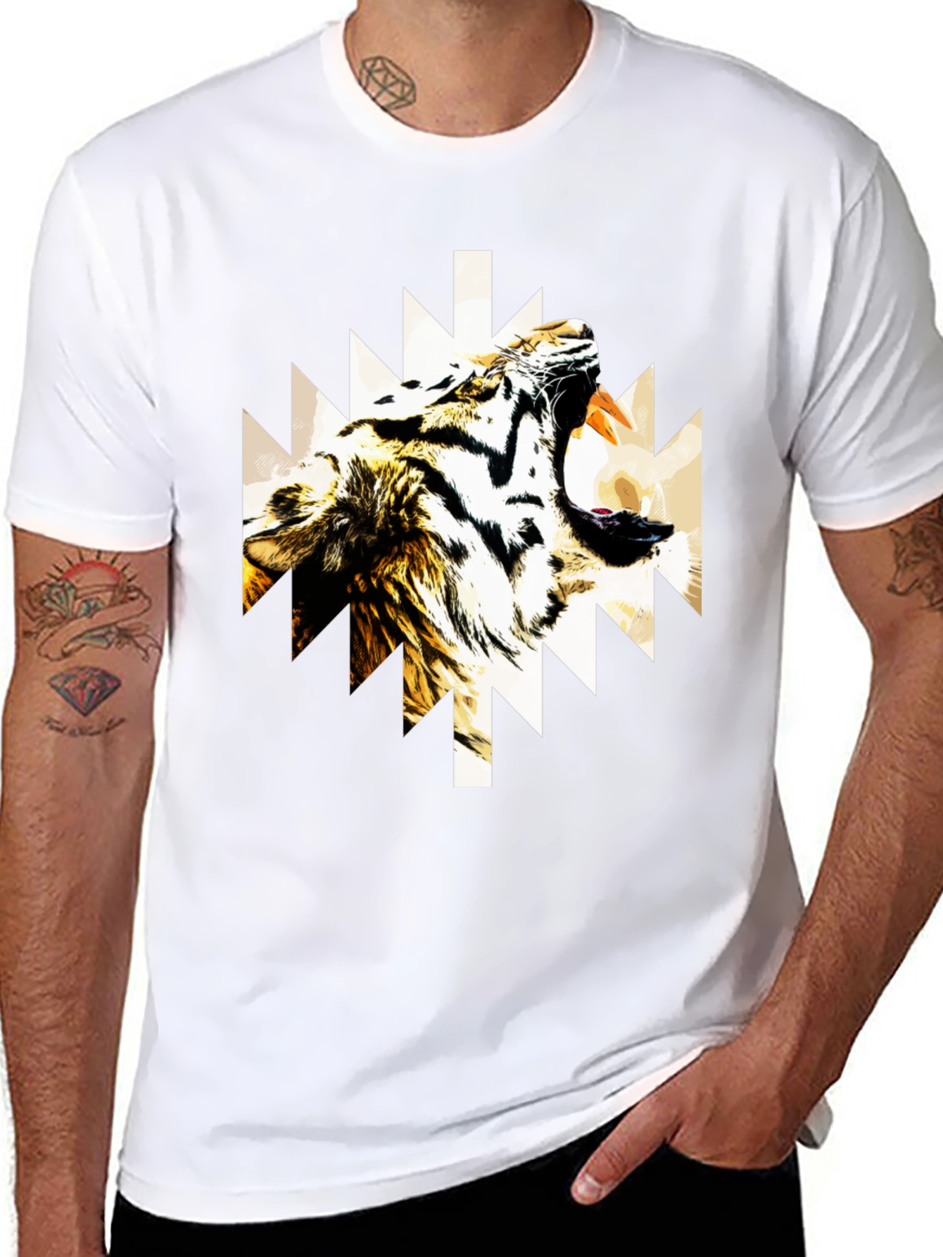 Tiger Graphic Tee - Black