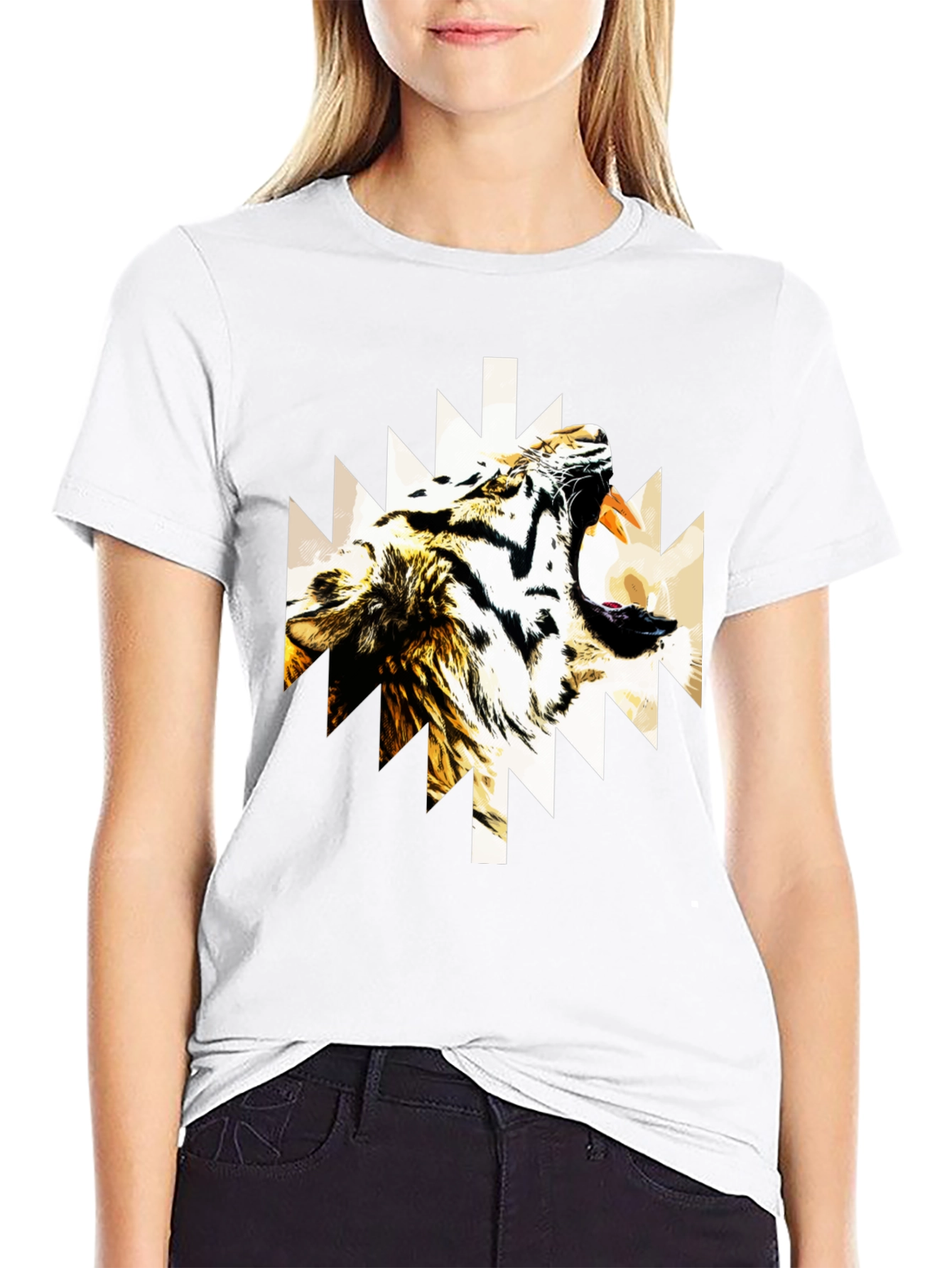 Tiger Graphic Tee - Black