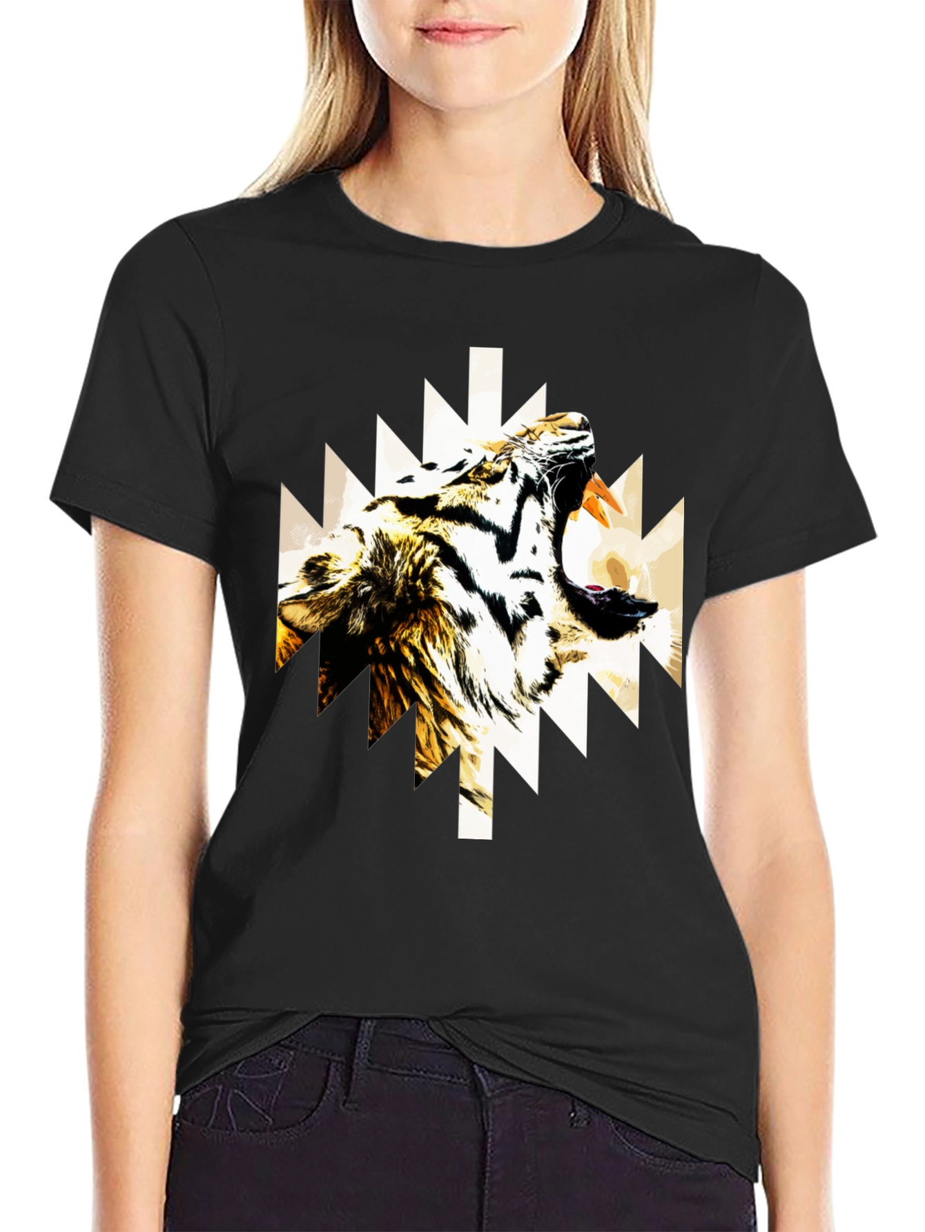 Tiger Graphic Tee - Black