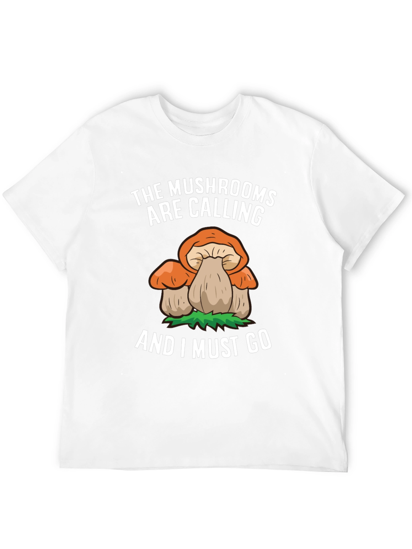 Mushroom Calling Tee - Nature Lovers Black T-Shirt
