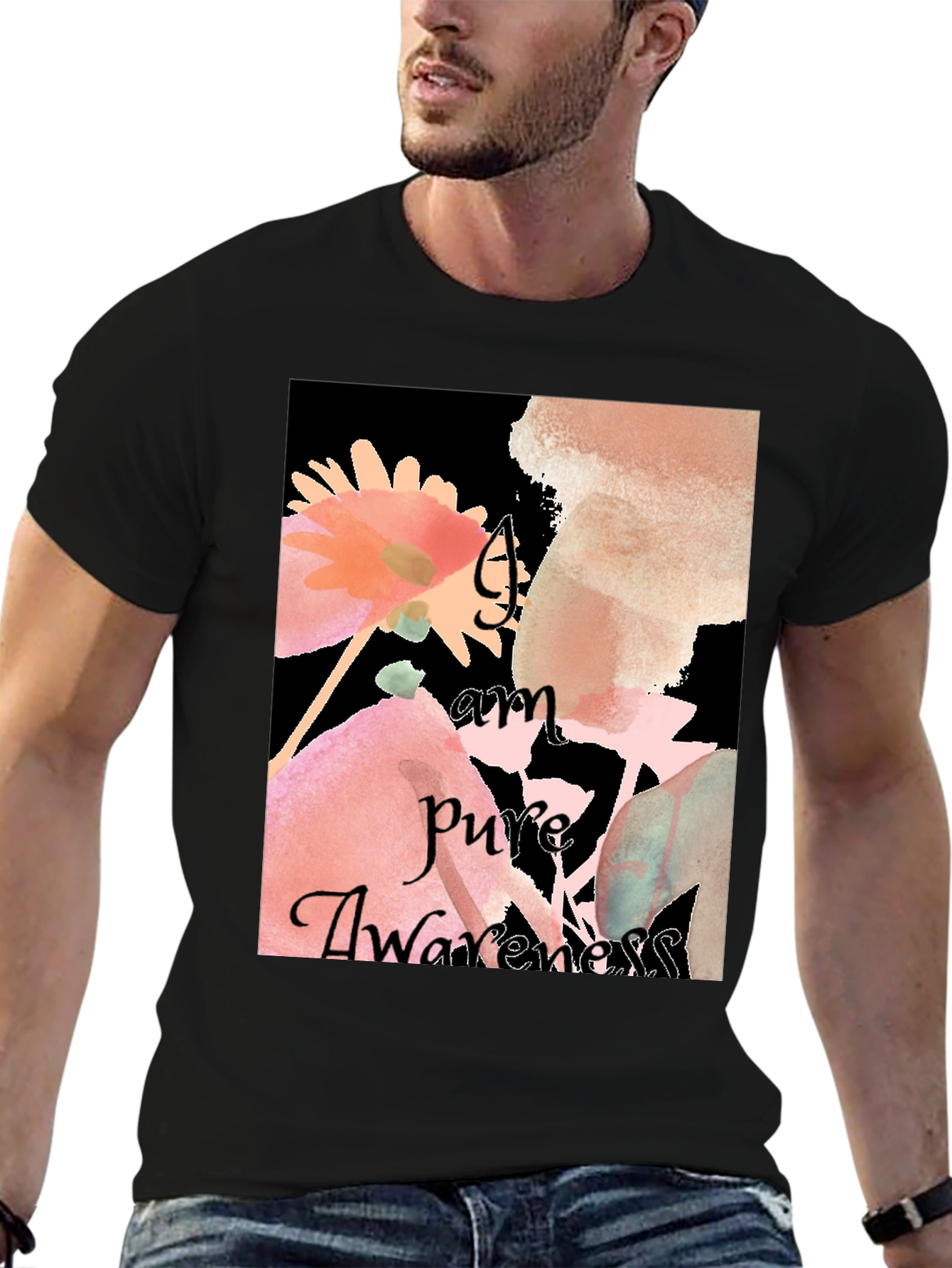 Pure Awareness Floral Graphic Tee