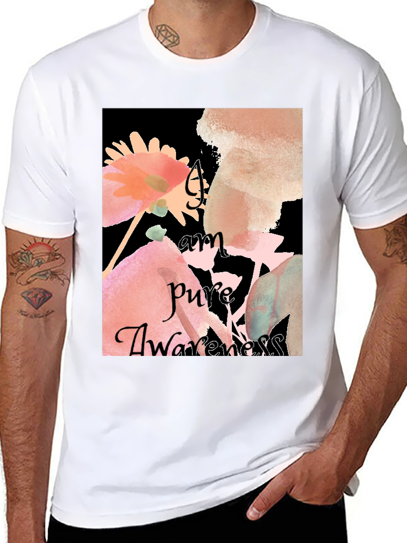 Pure Awareness Floral Graphic Tee