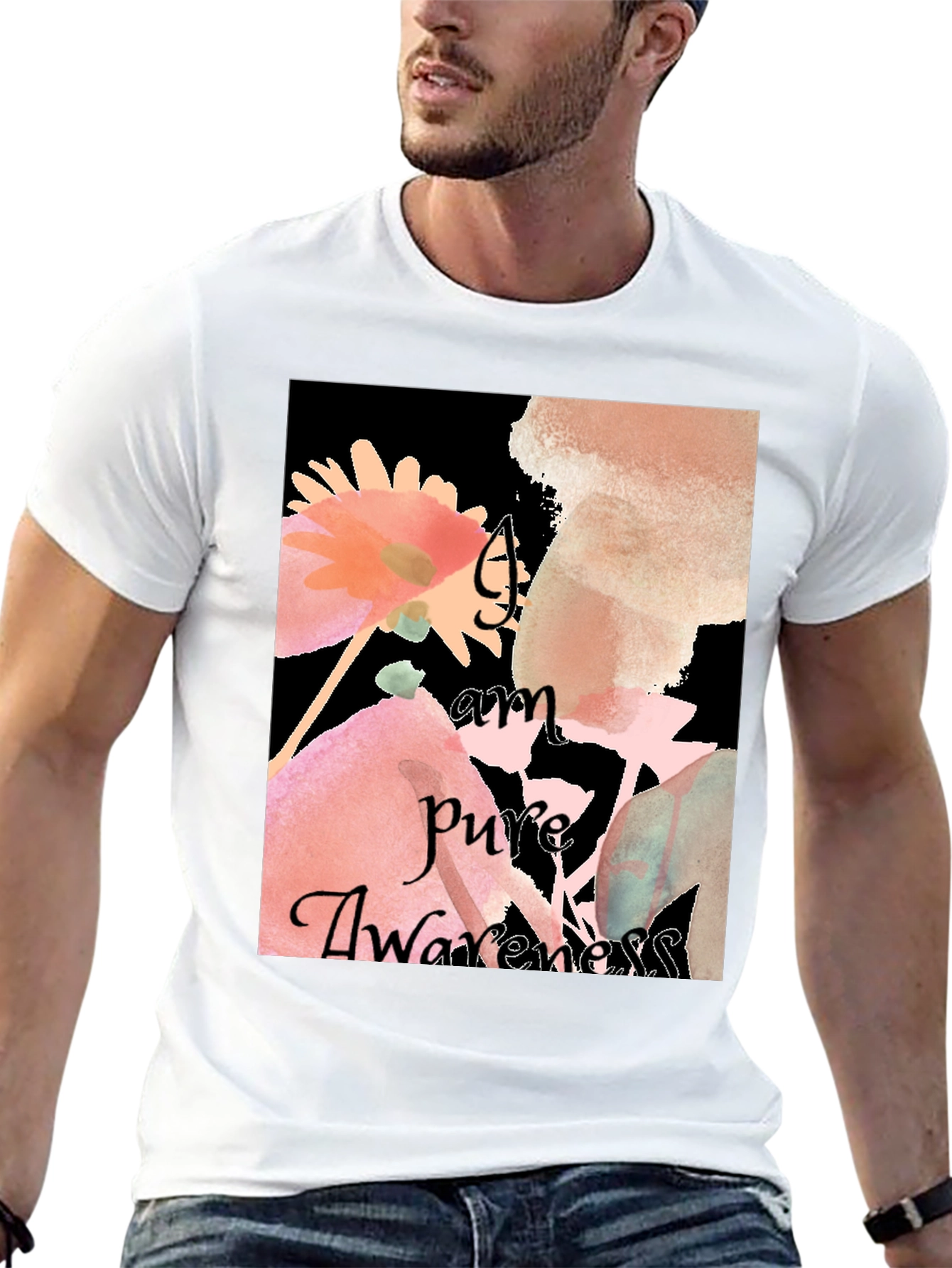 Pure Awareness Floral Graphic Tee