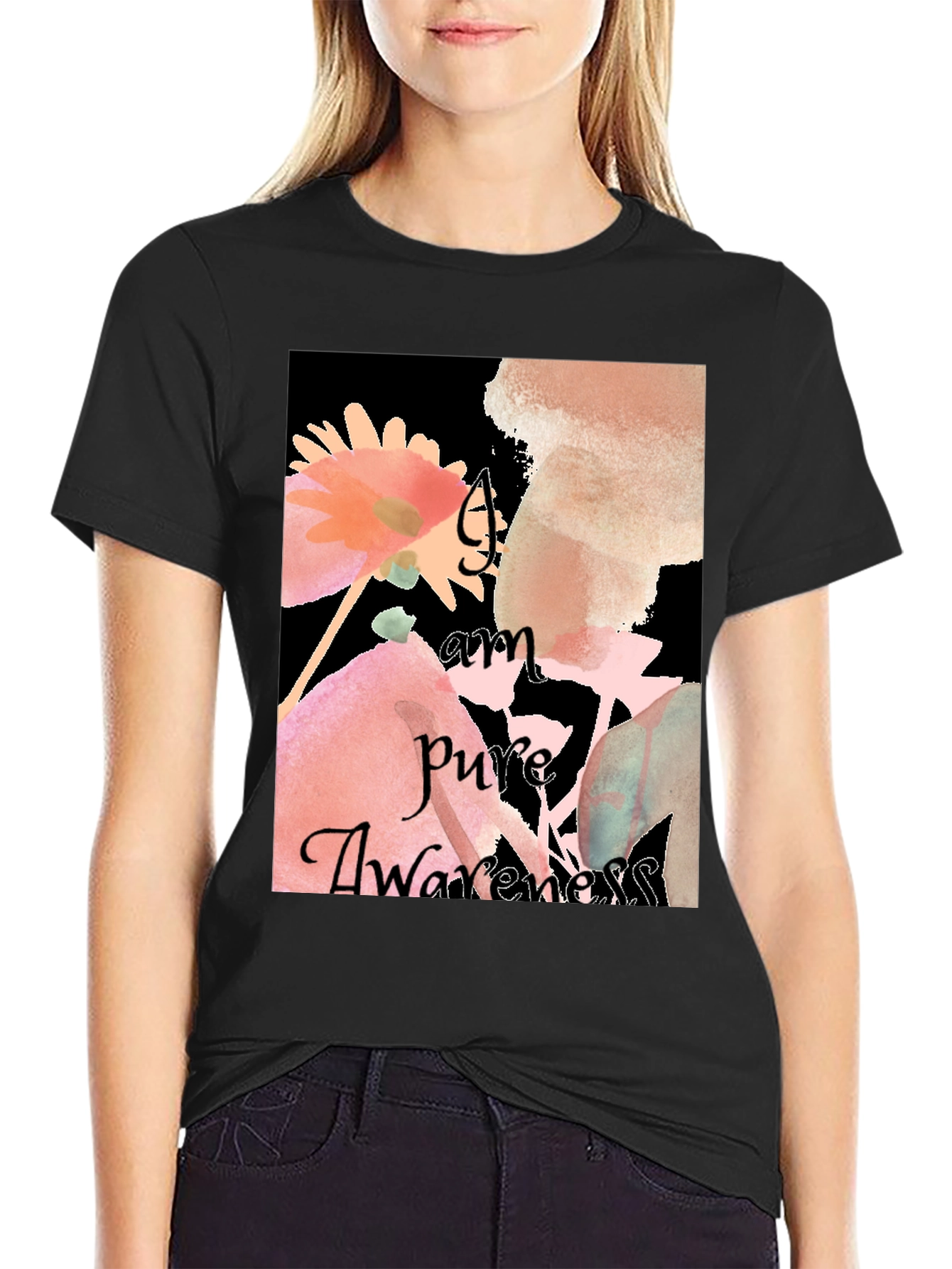 Pure Awareness Floral Graphic Tee