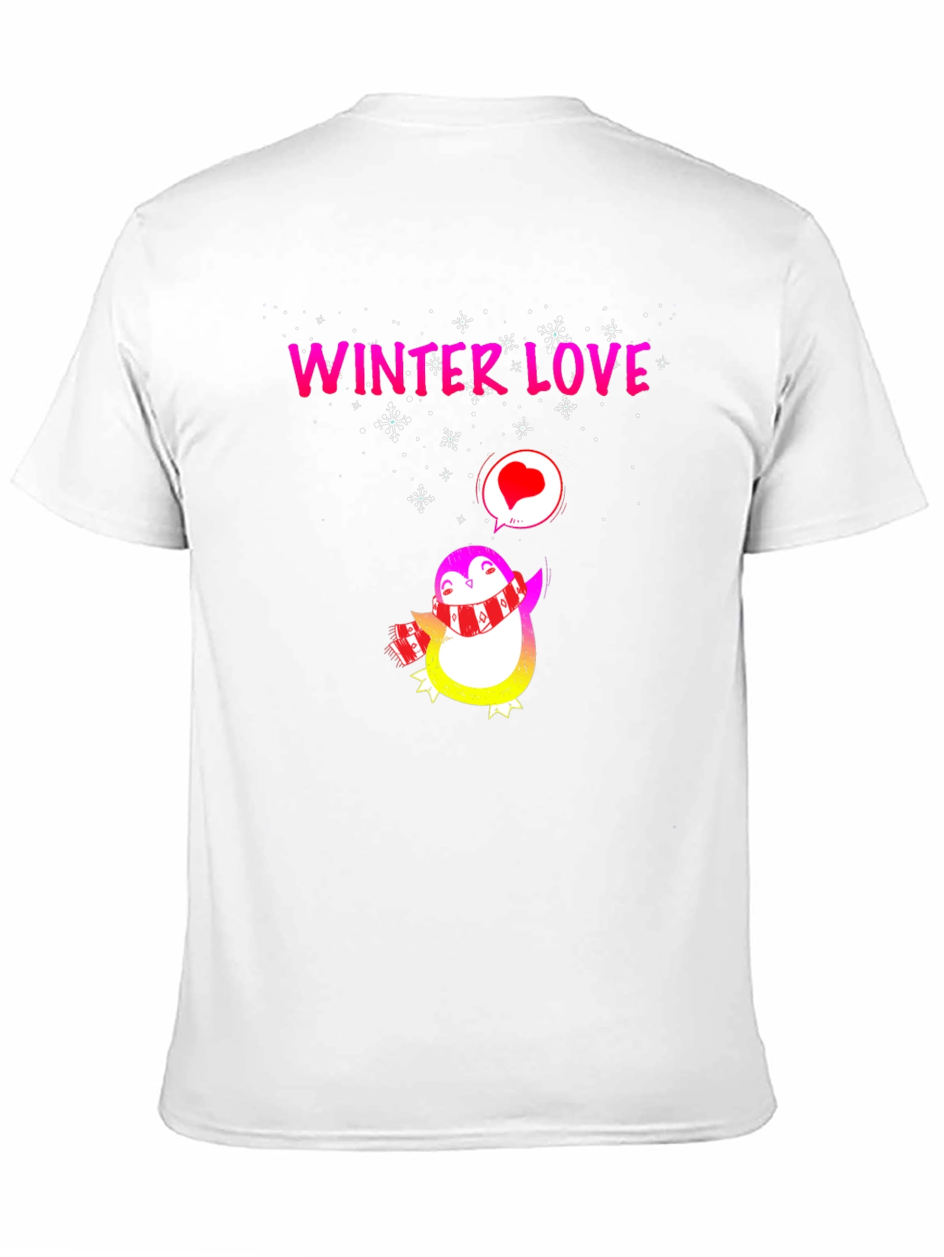 Winter Love Penguin Graphic Tee