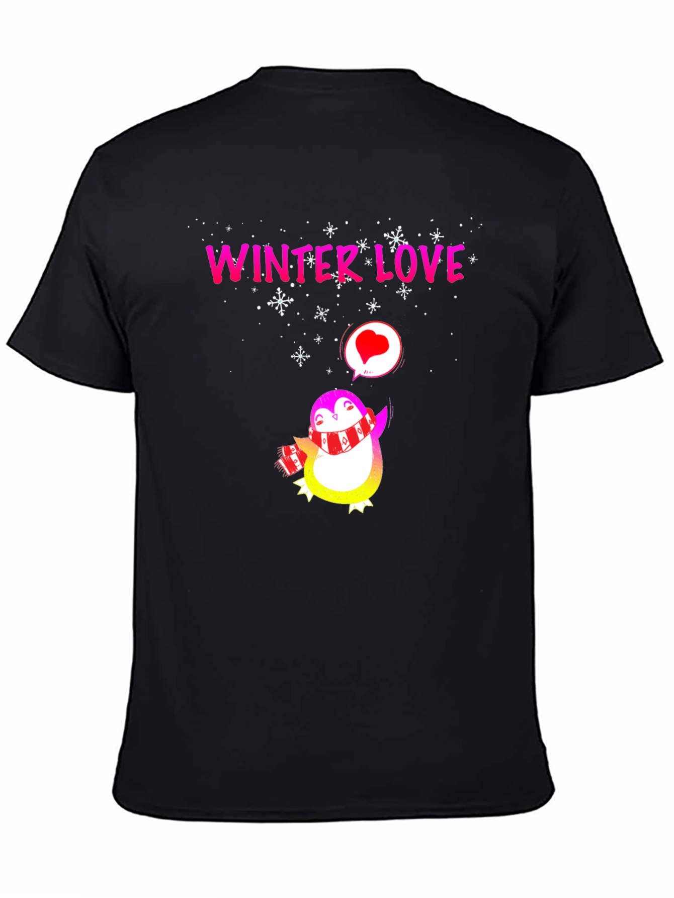 Winter Love Penguin Graphic Tee