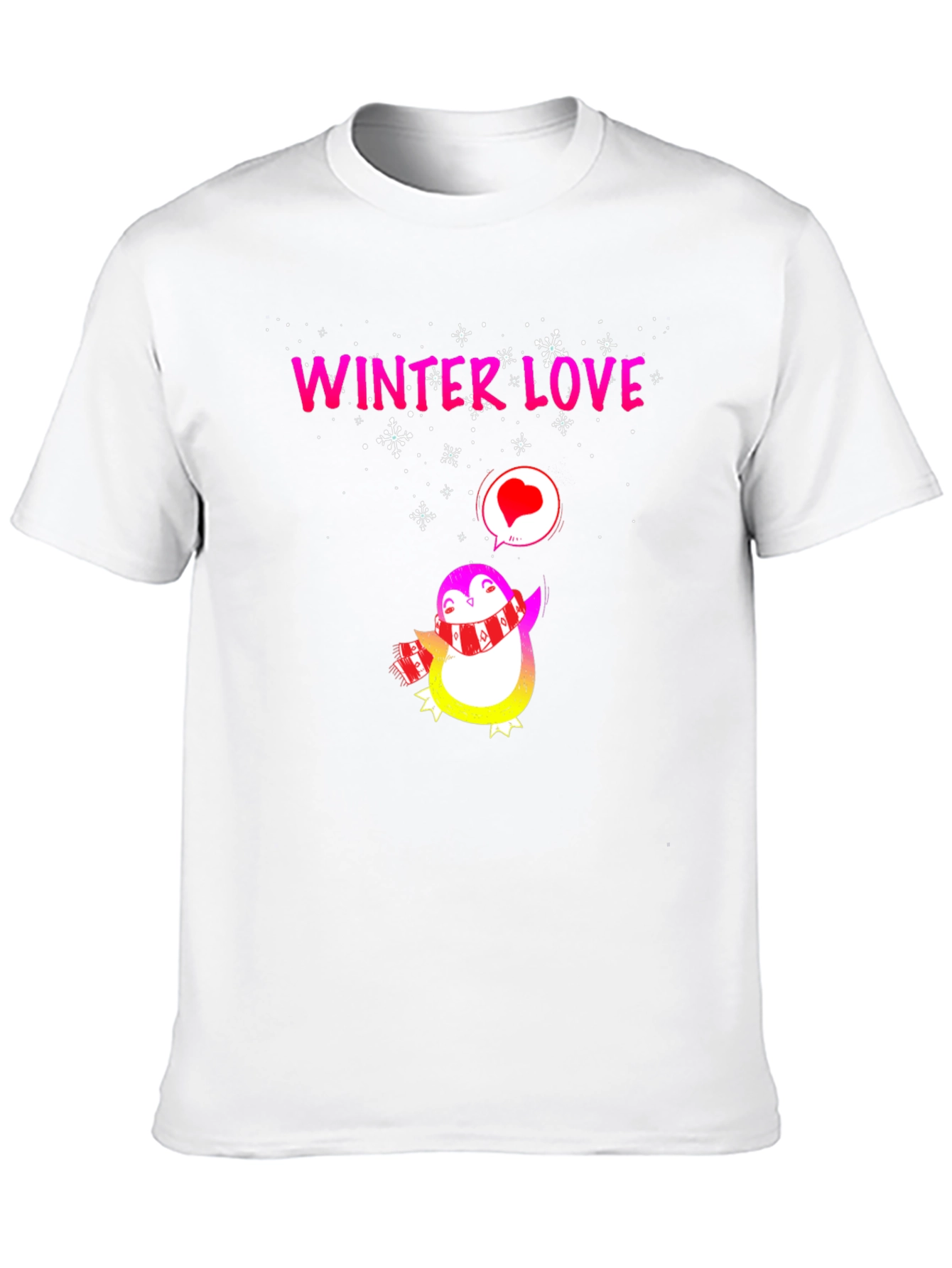 Winter Love Penguin Graphic Tee