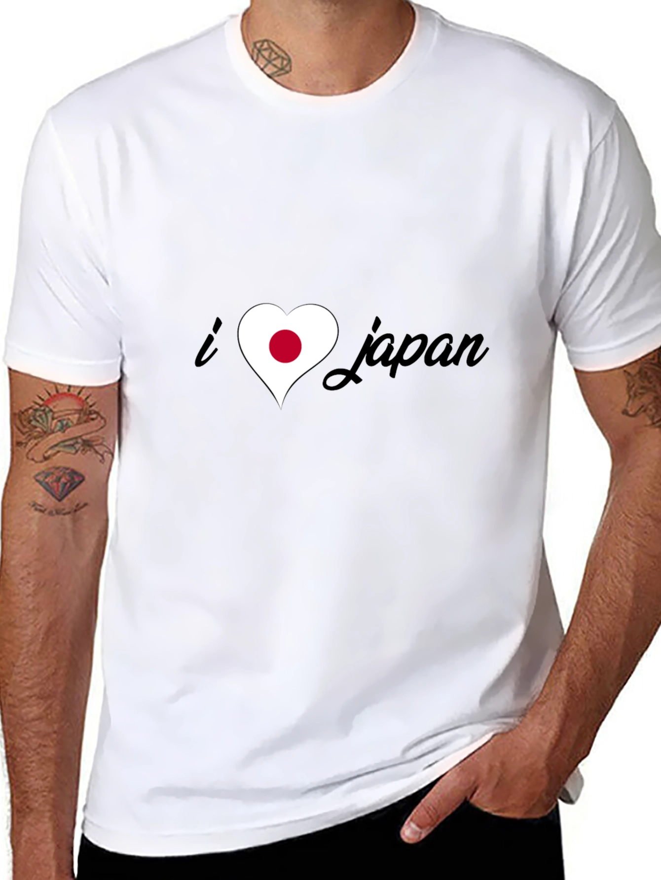 I Heart Japan Tee - Black Graphic T-Shirt