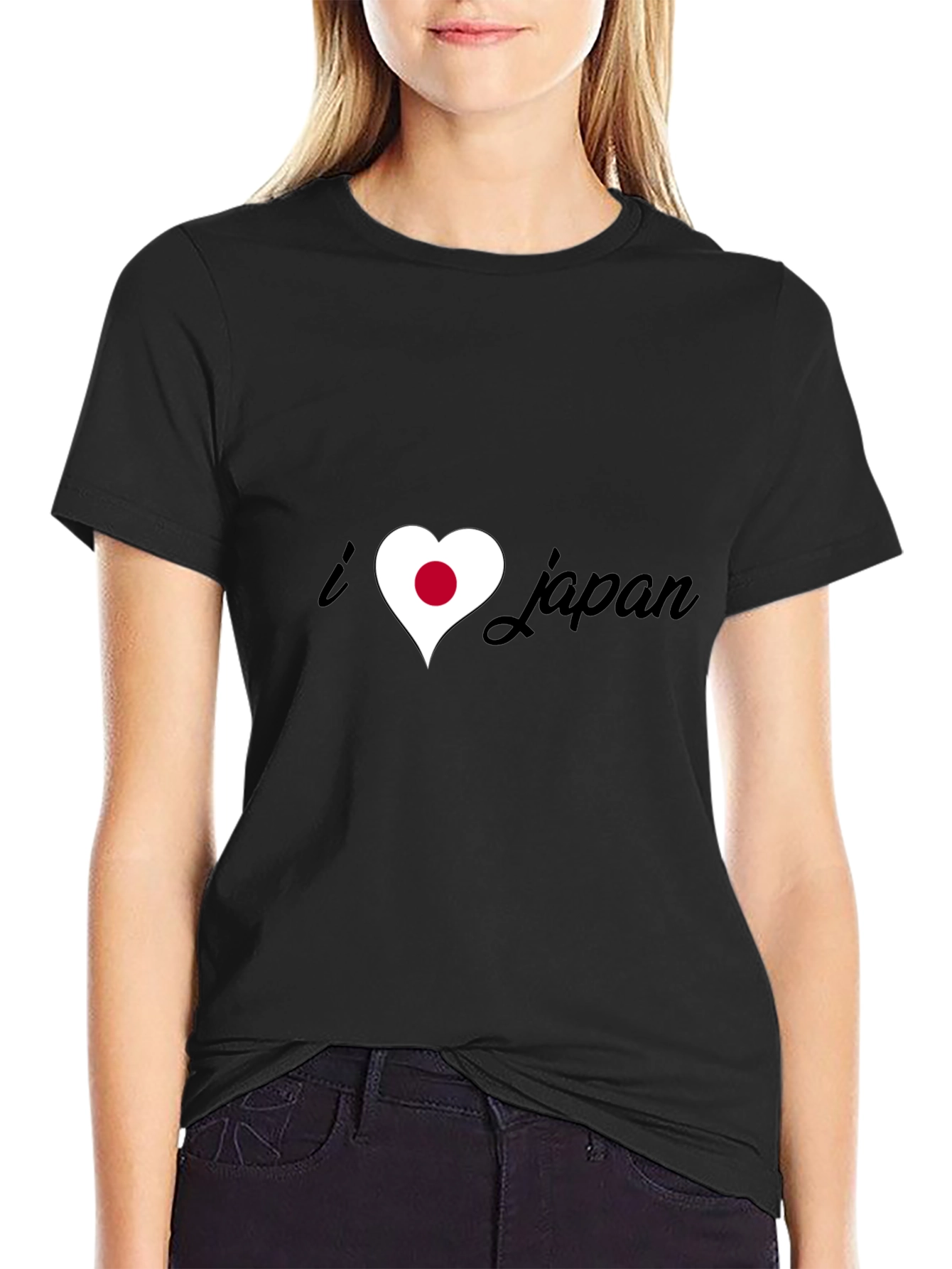 I Heart Japan Tee - Black Graphic T-Shirt