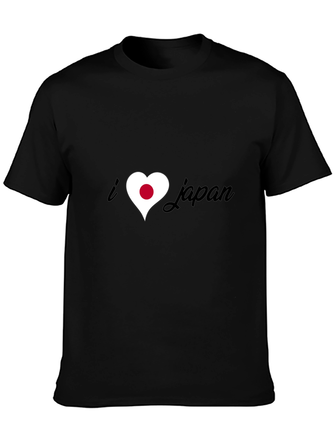 I Heart Japan Tee - Black Graphic T-Shirt
