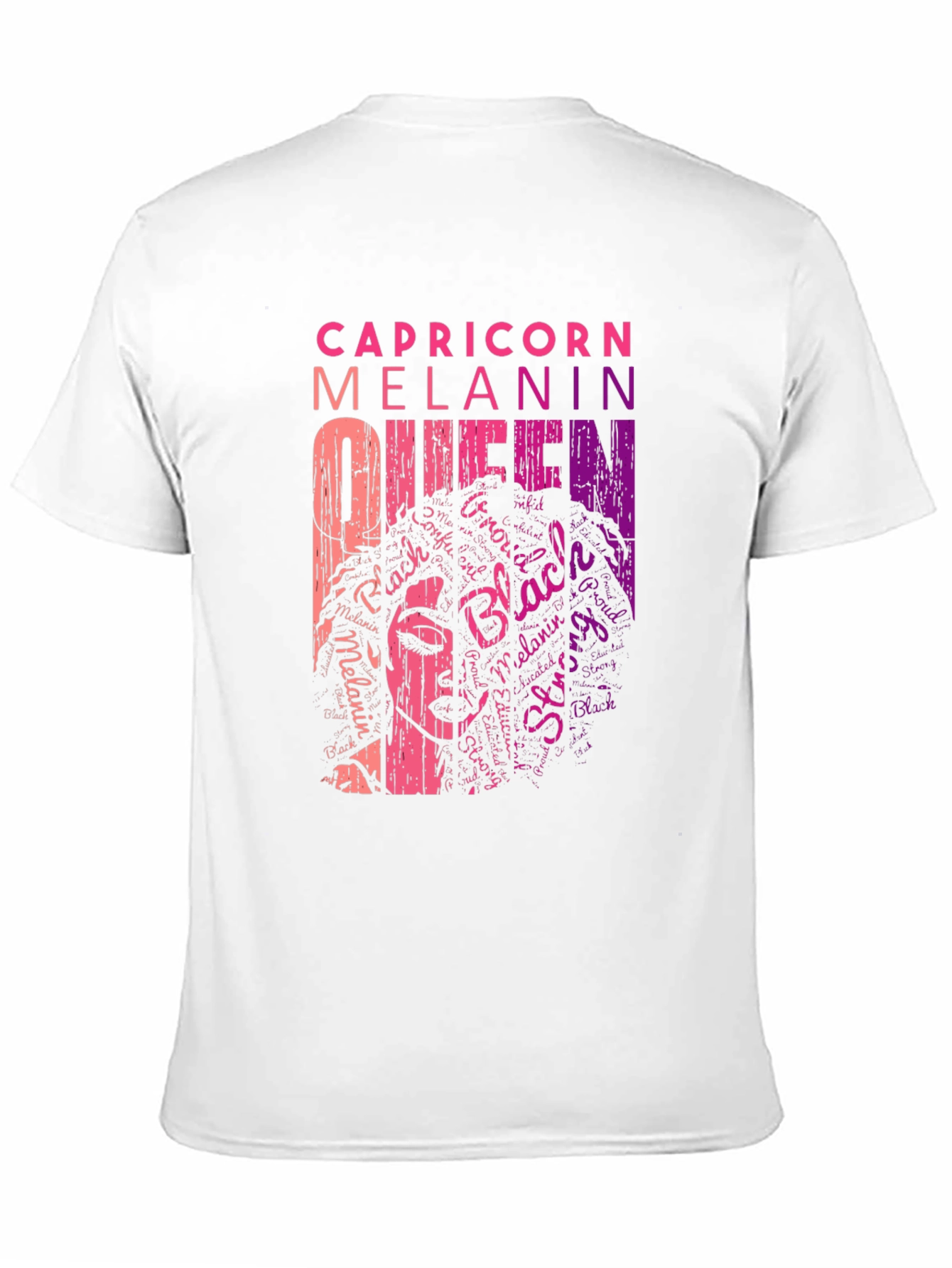 Capricorn Melanin Queen Black T-Shirt