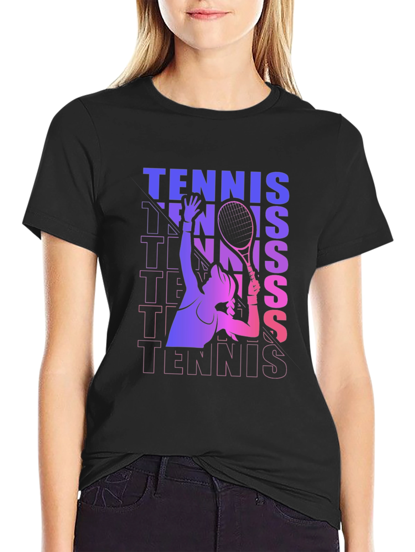 Tennis Player Graphic Tee