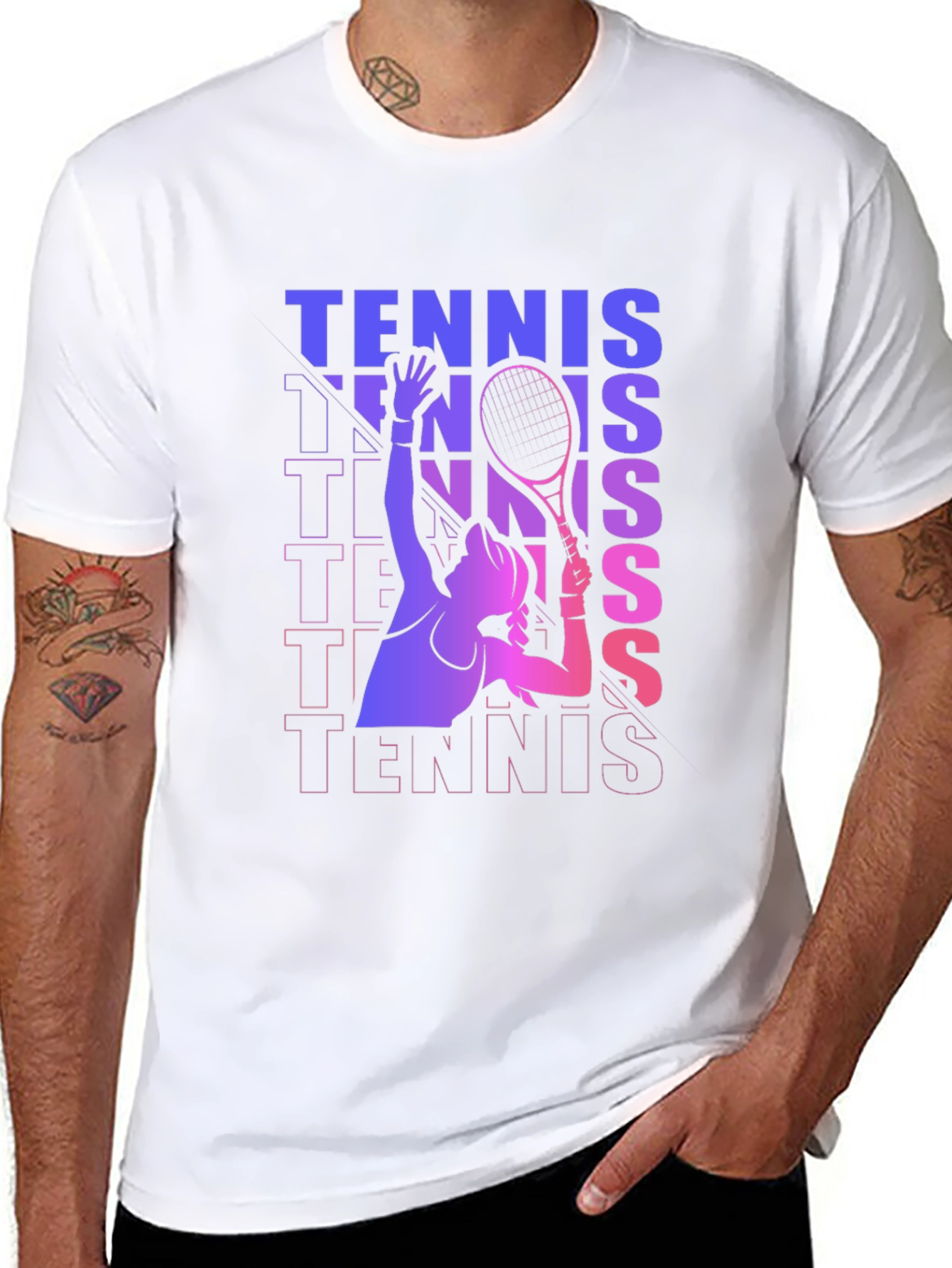 Tennis Player Graphic Tee