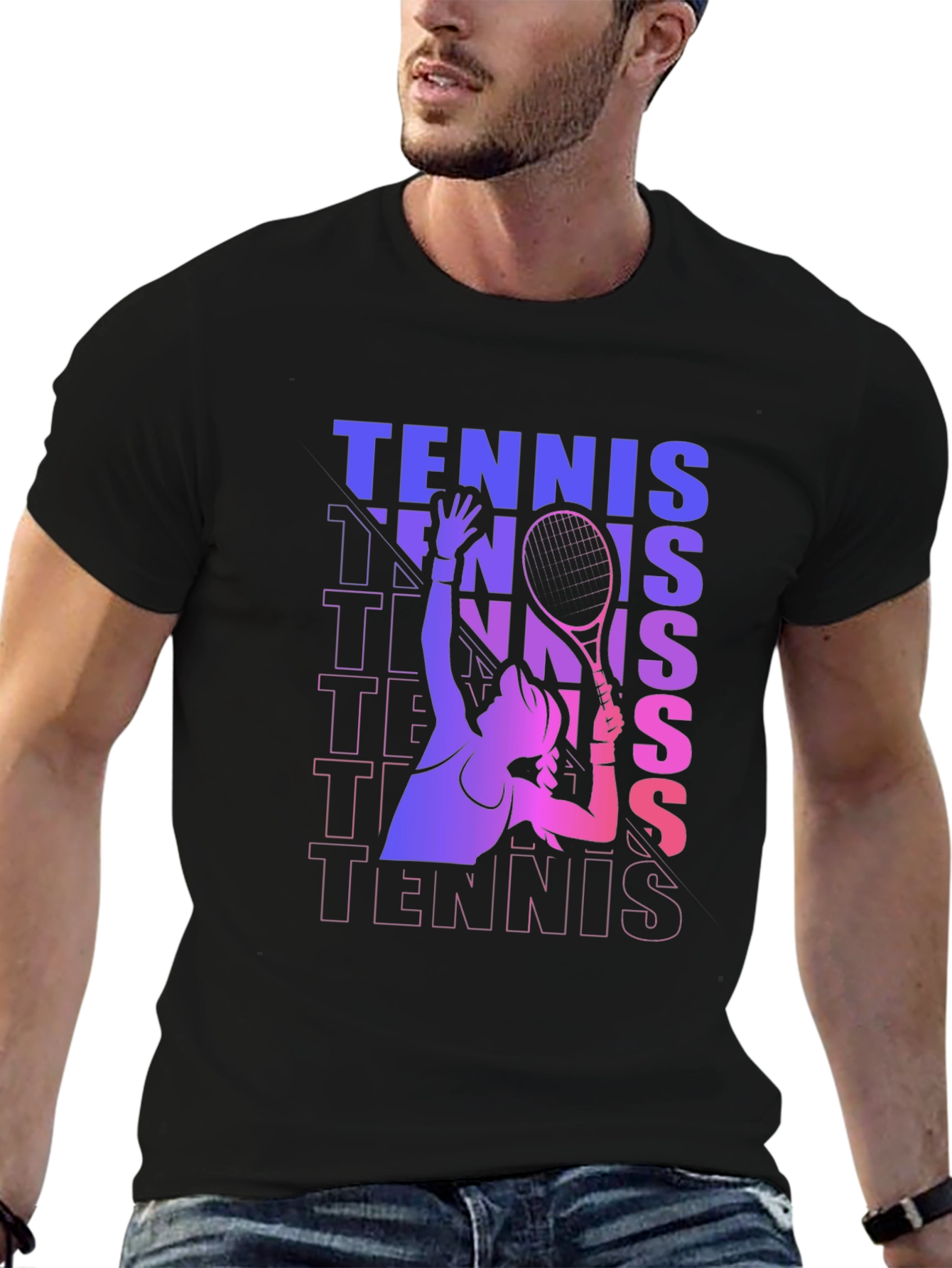 Tennis Player Graphic Tee