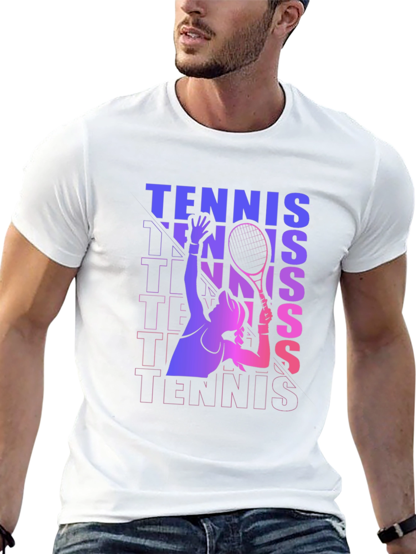 Tennis Player Graphic Tee