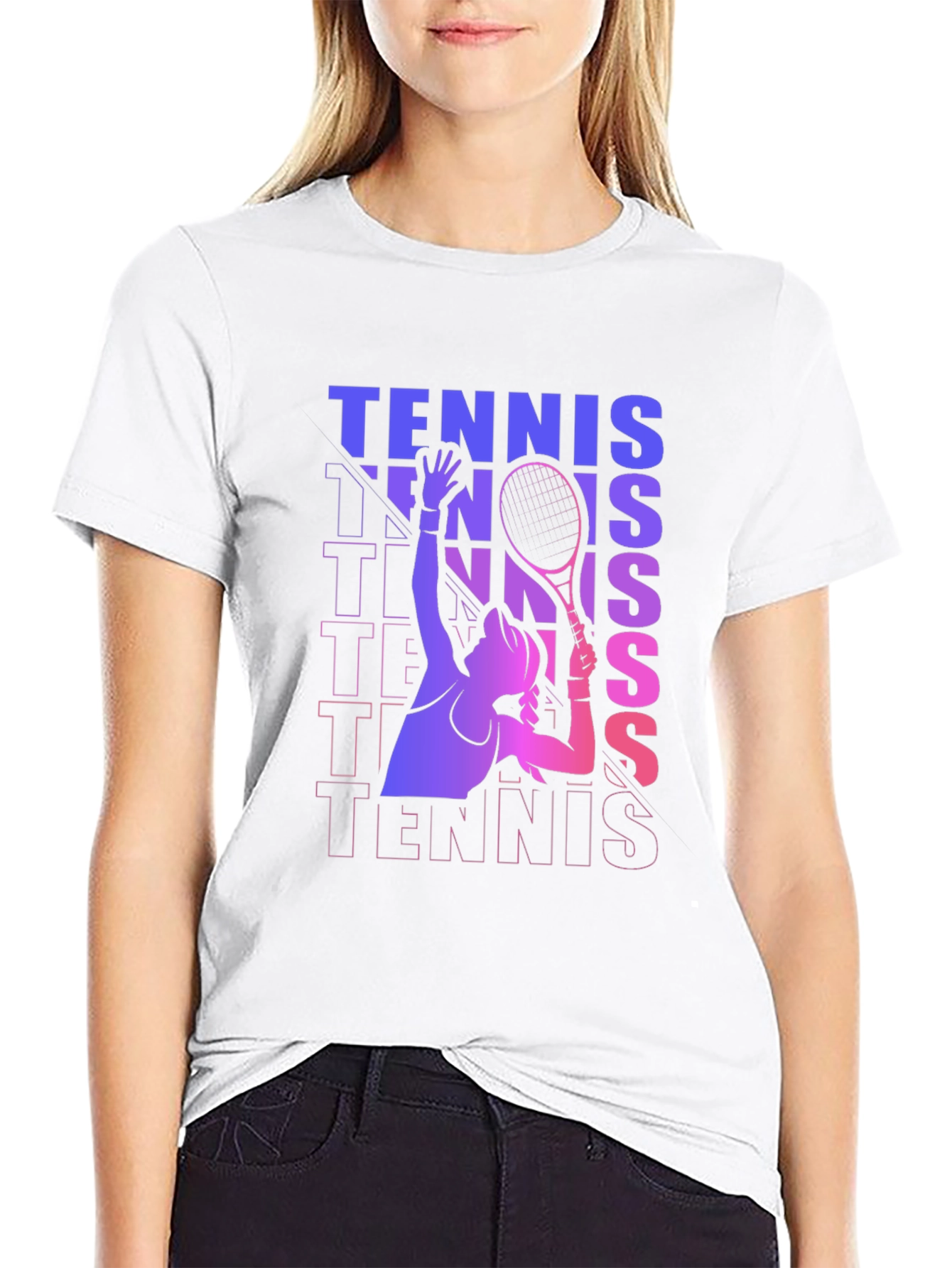 Tennis Player Graphic Tee