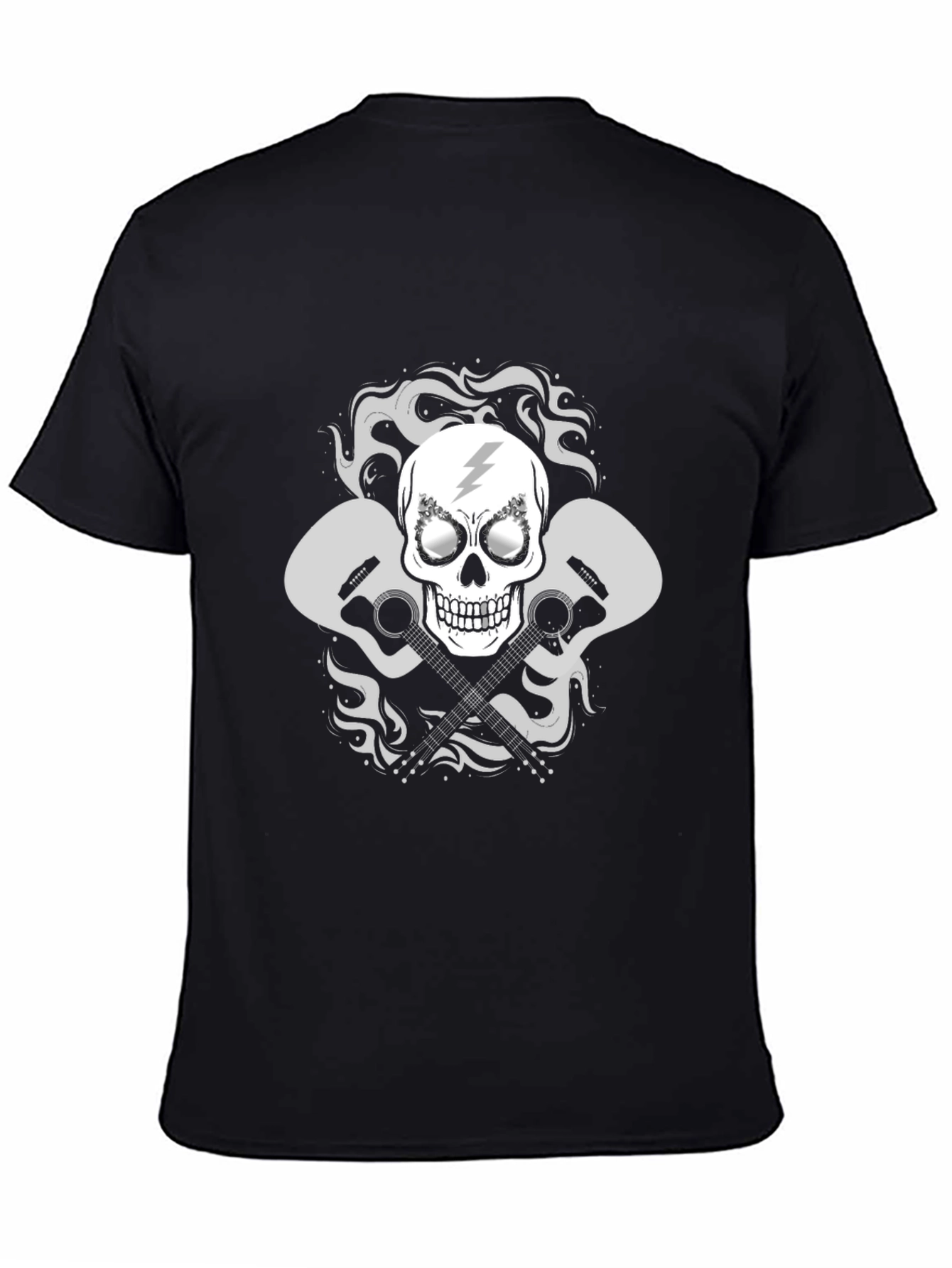 Rock On Skull Guitar T-Shirt