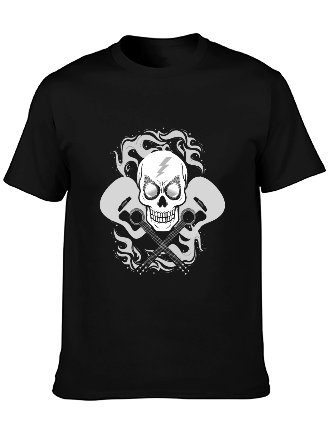 Rock On Skull Guitar T-Shirt