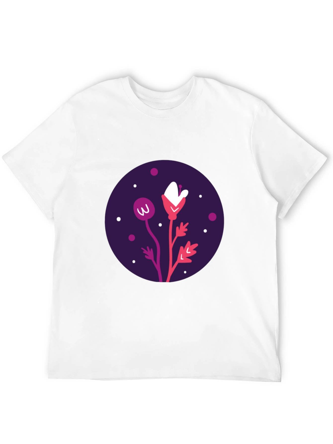 Floral Graphic Black T-Shirt