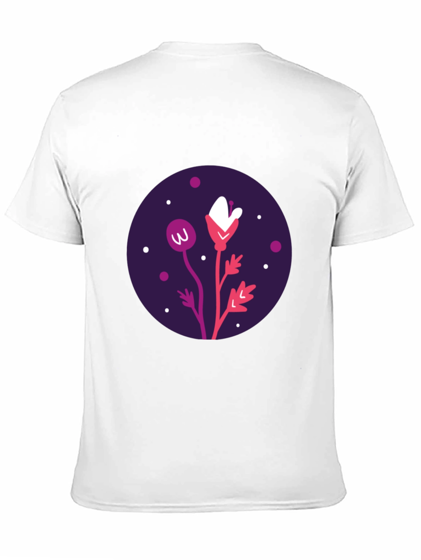 Floral Graphic Black T-Shirt