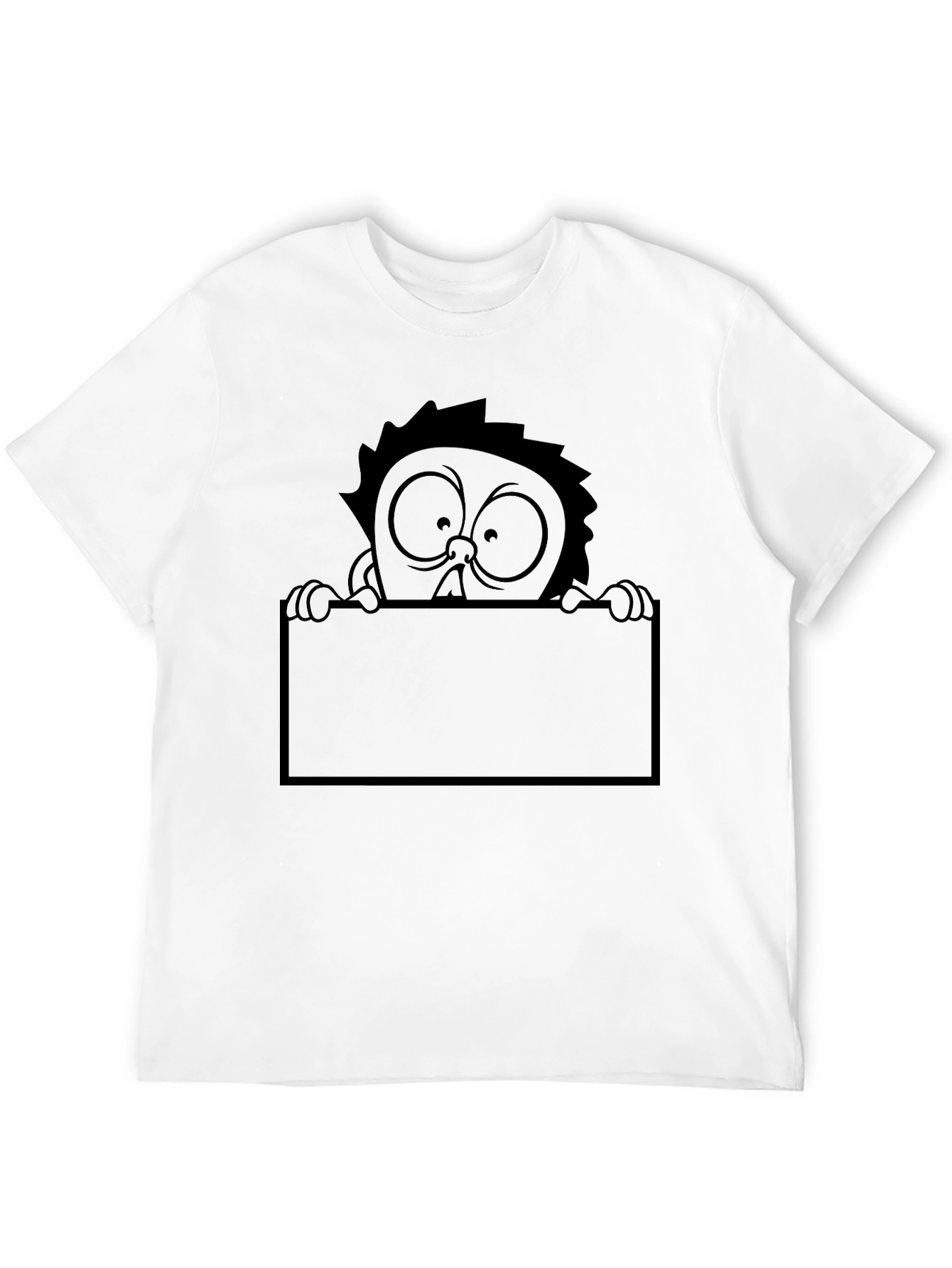 Cartoon Graphic Tee - Black T-Shirt