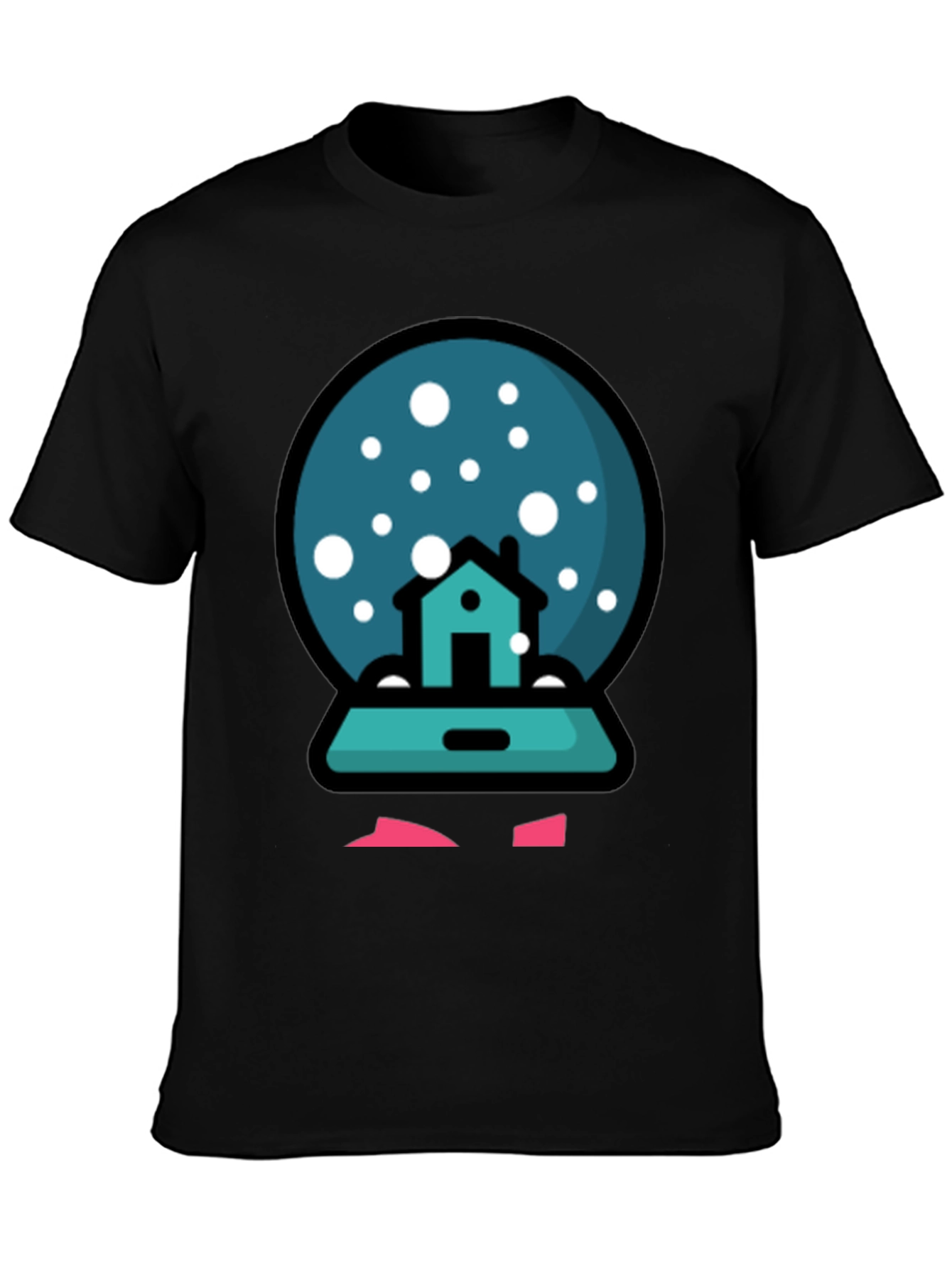Snow Globe House Graphic T-Shirt