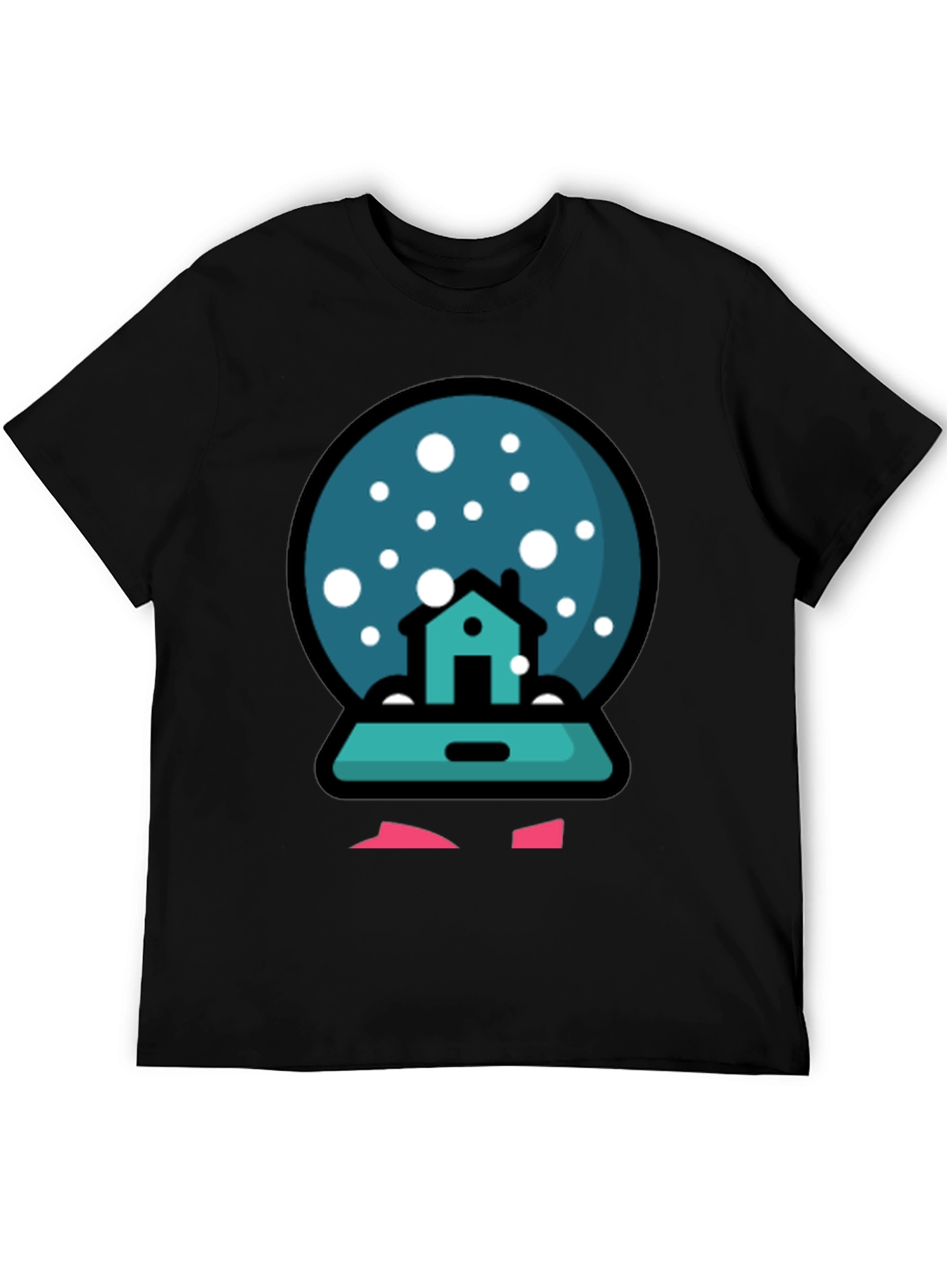 Snow Globe House Graphic T-Shirt