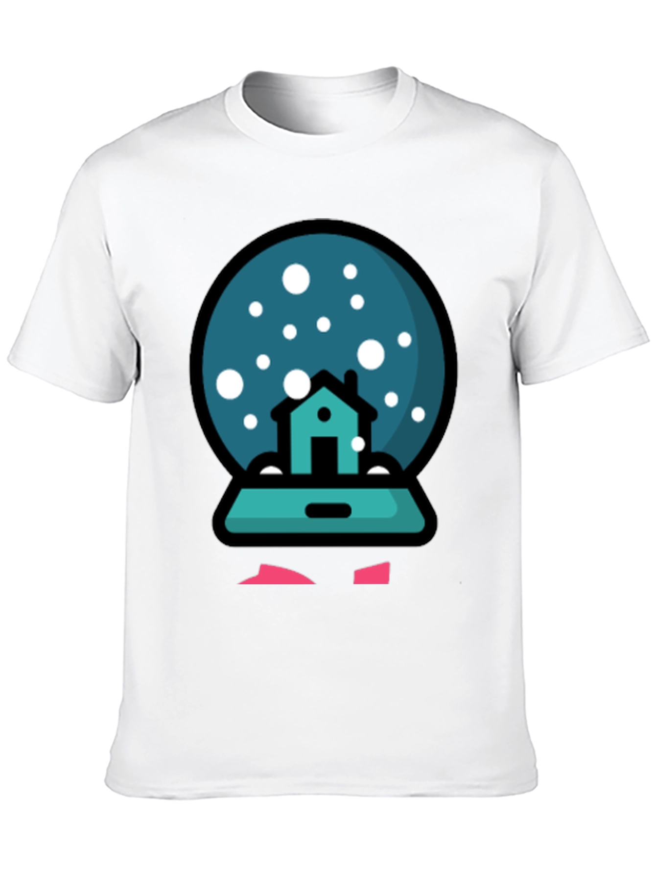 Snow Globe House Graphic T-Shirt