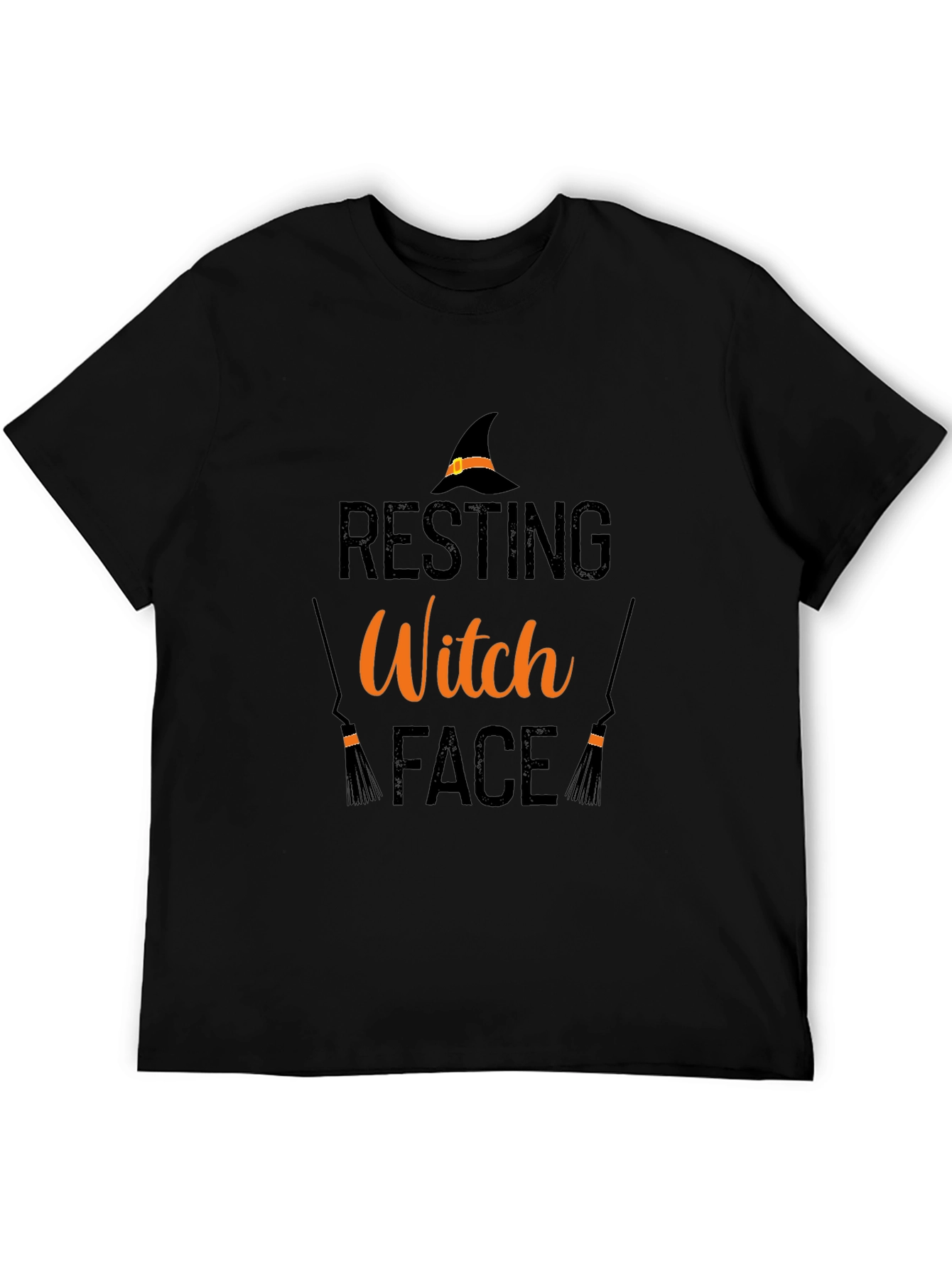 Resting Witch Face Graphic Tee - Halloween Shirt