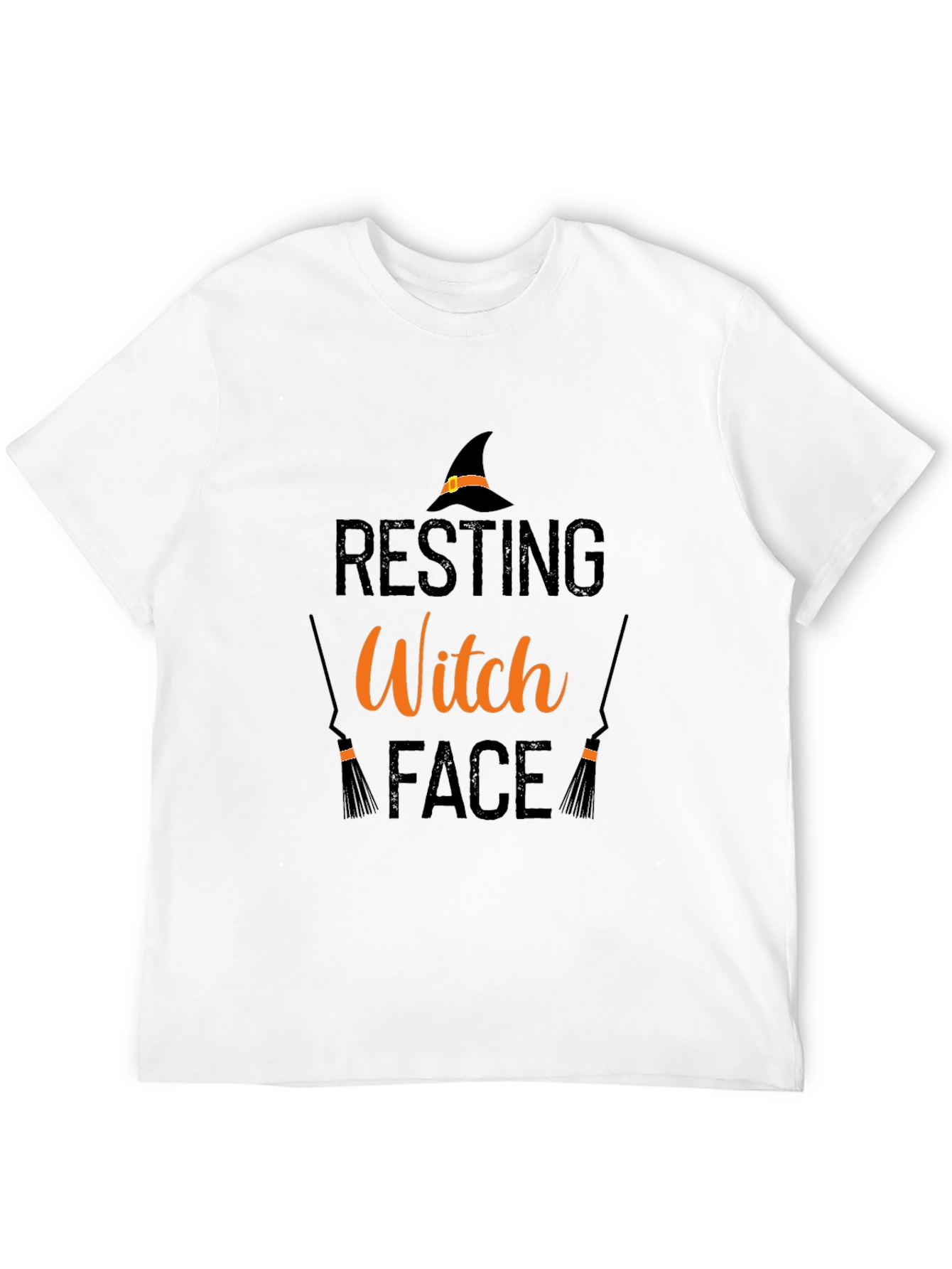 Resting Witch Face Graphic Tee - Halloween Shirt