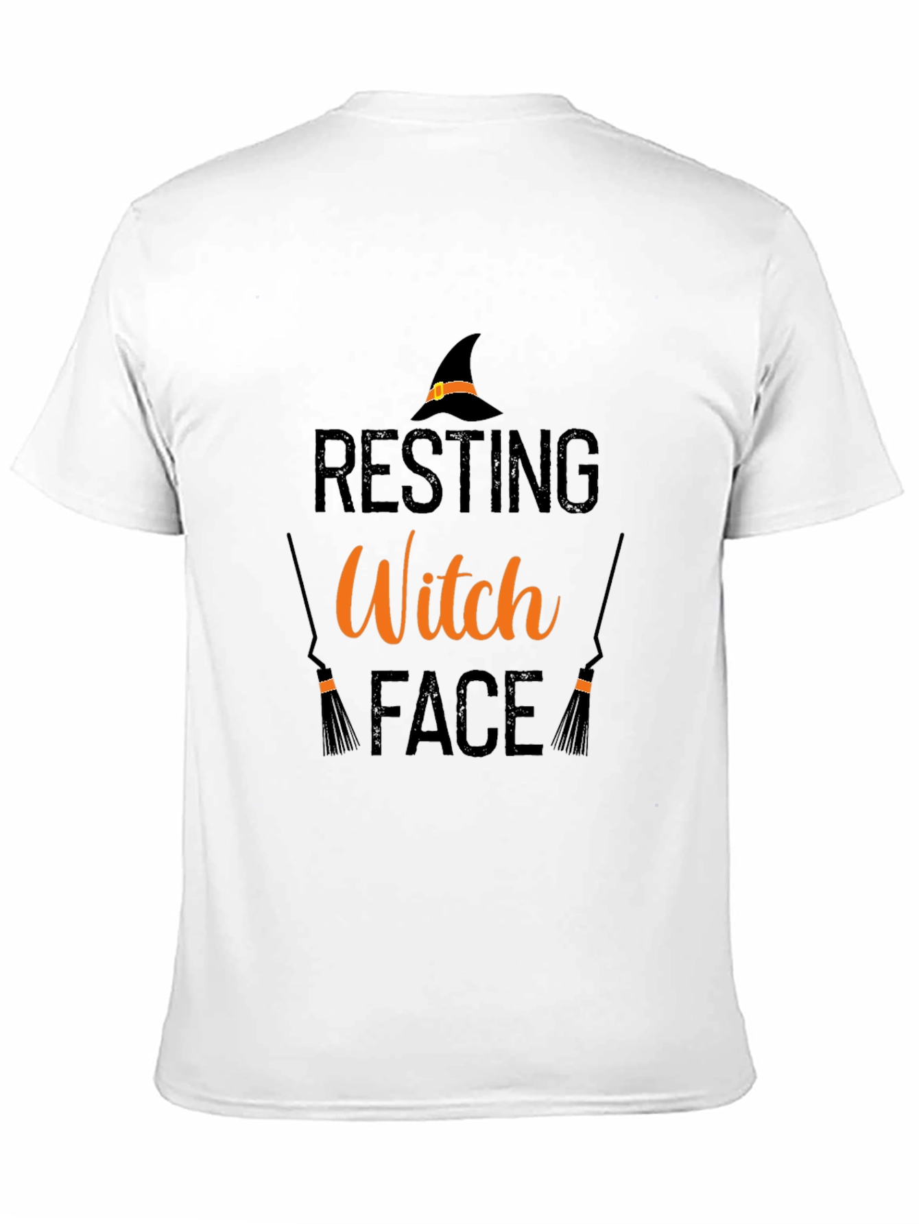Resting Witch Face Graphic Tee - Halloween Shirt