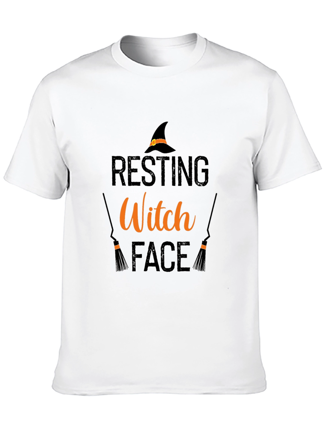 Resting Witch Face Graphic Tee - Halloween Shirt