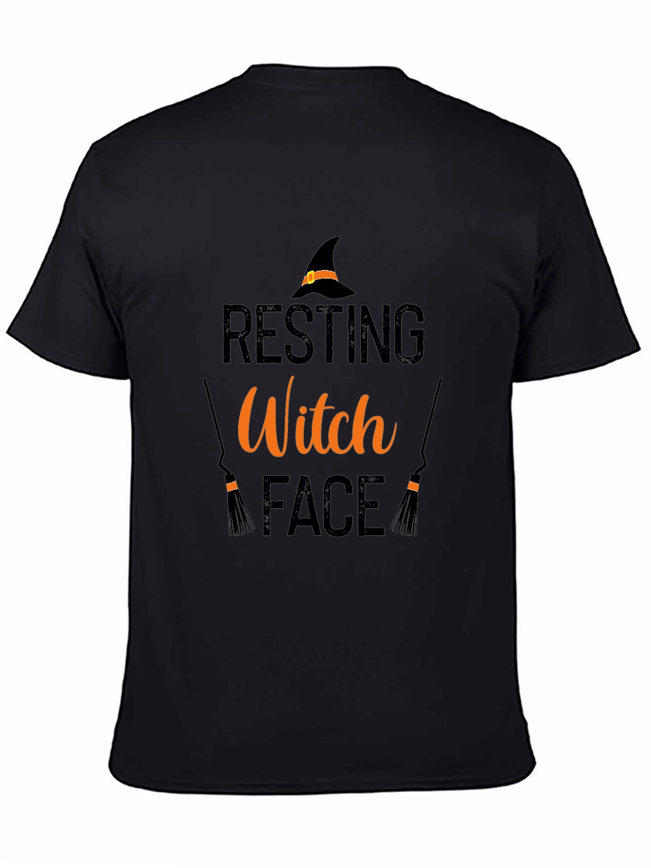 Resting Witch Face Graphic Tee - Halloween Shirt