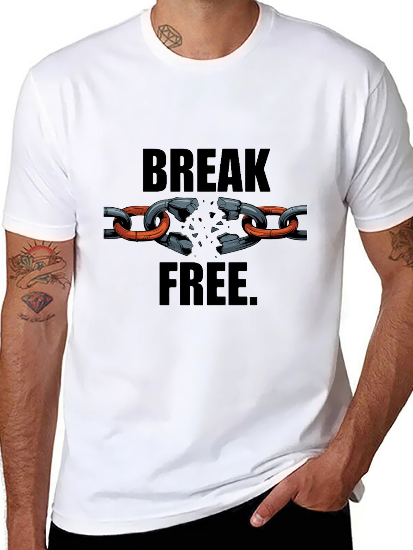 Break Free T-Shirt - Motivational Design
