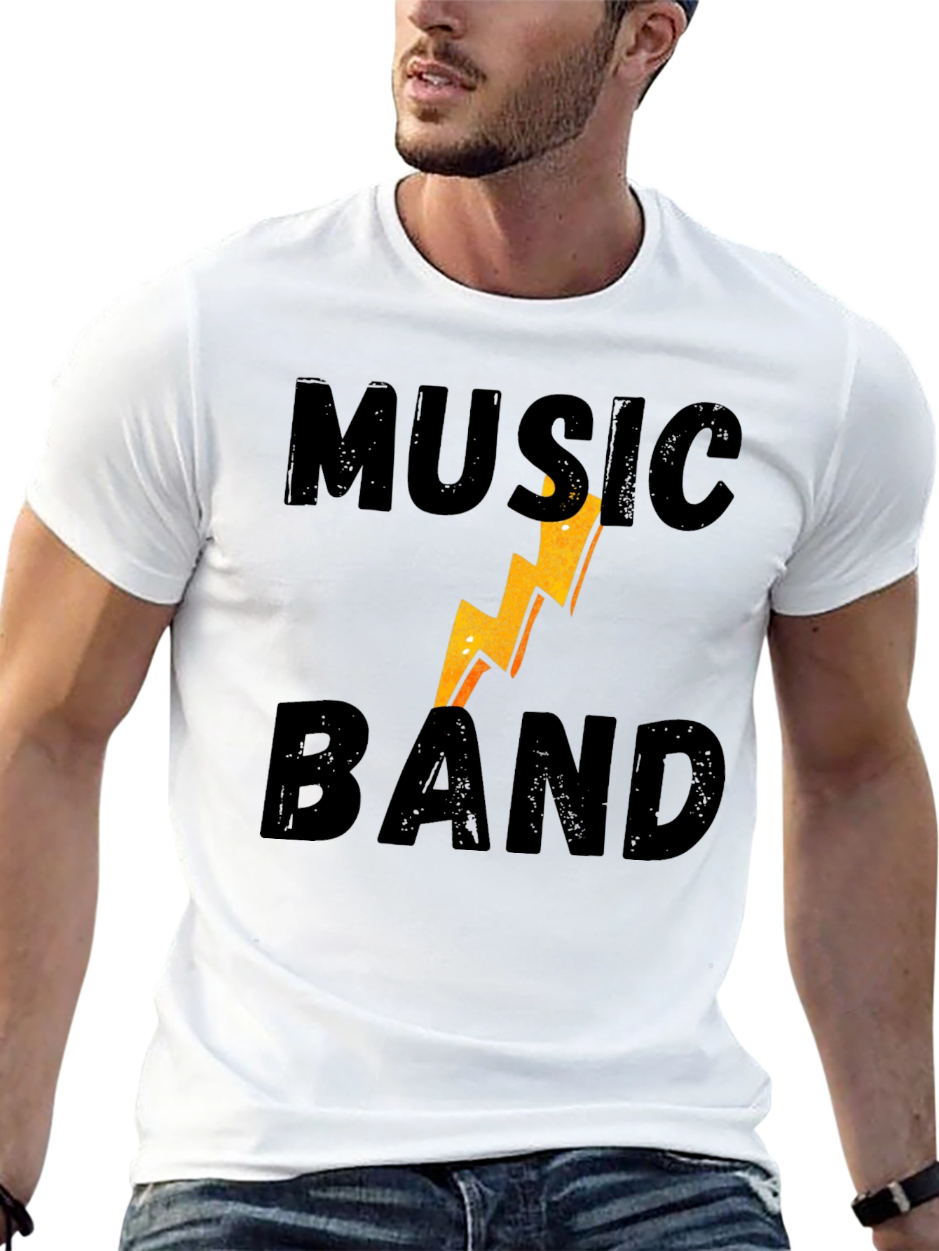 Music Band Graphic Tee - Black