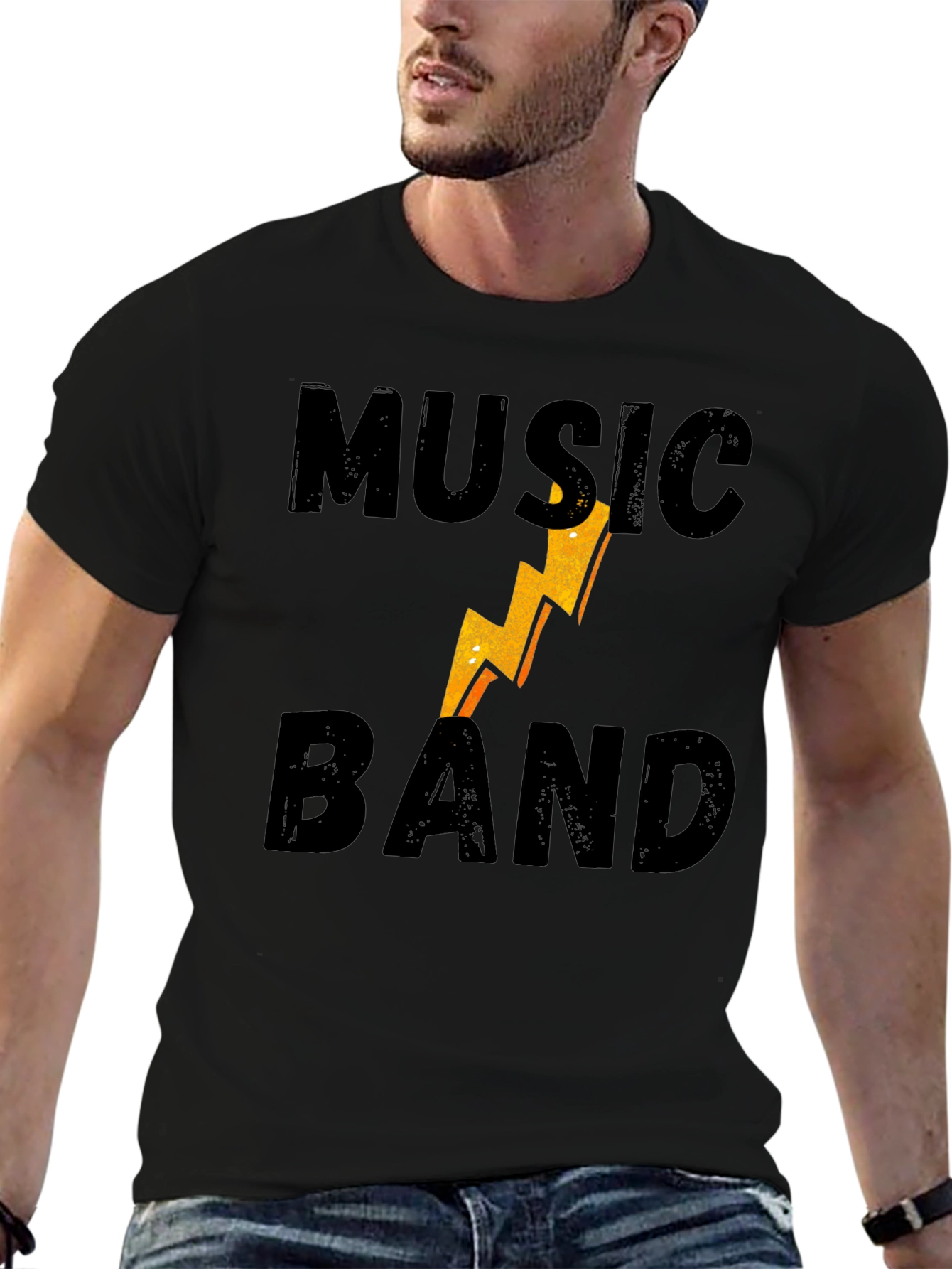 Music Band Graphic Tee - Black