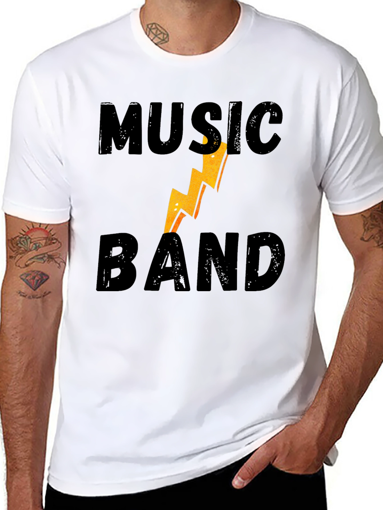 Music Band Graphic Tee - Black