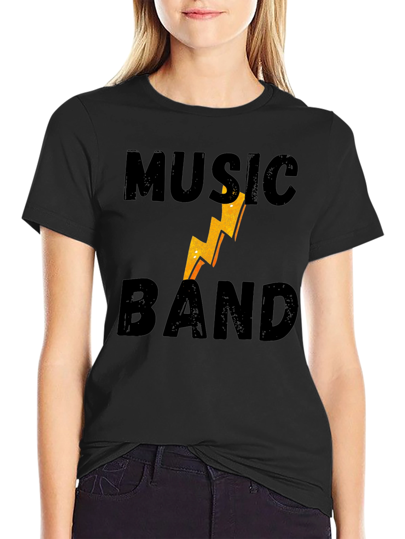 Music Band Graphic Tee - Black