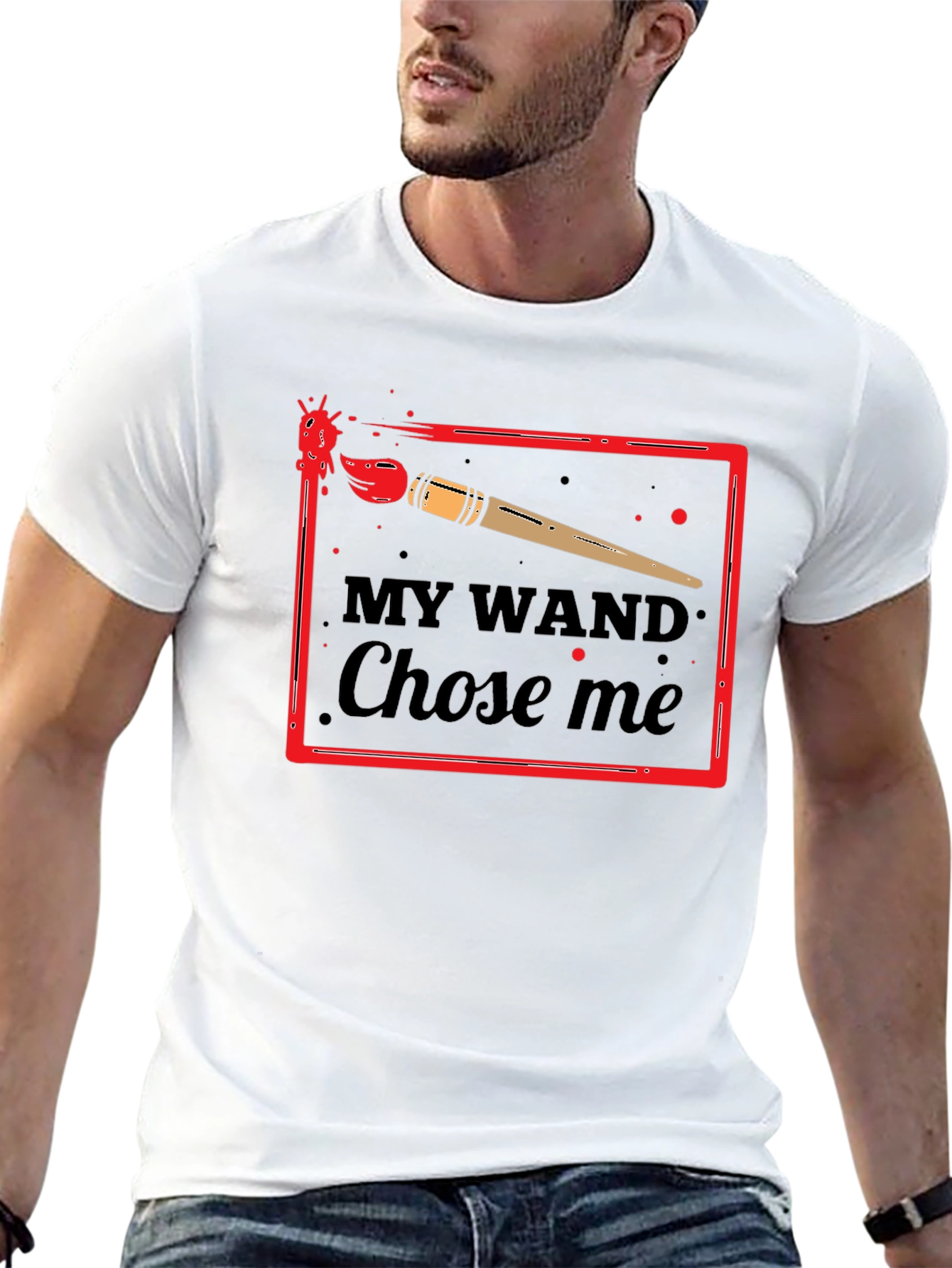 My Wand Chose Me T-Shirt - Painter Graphic Tee