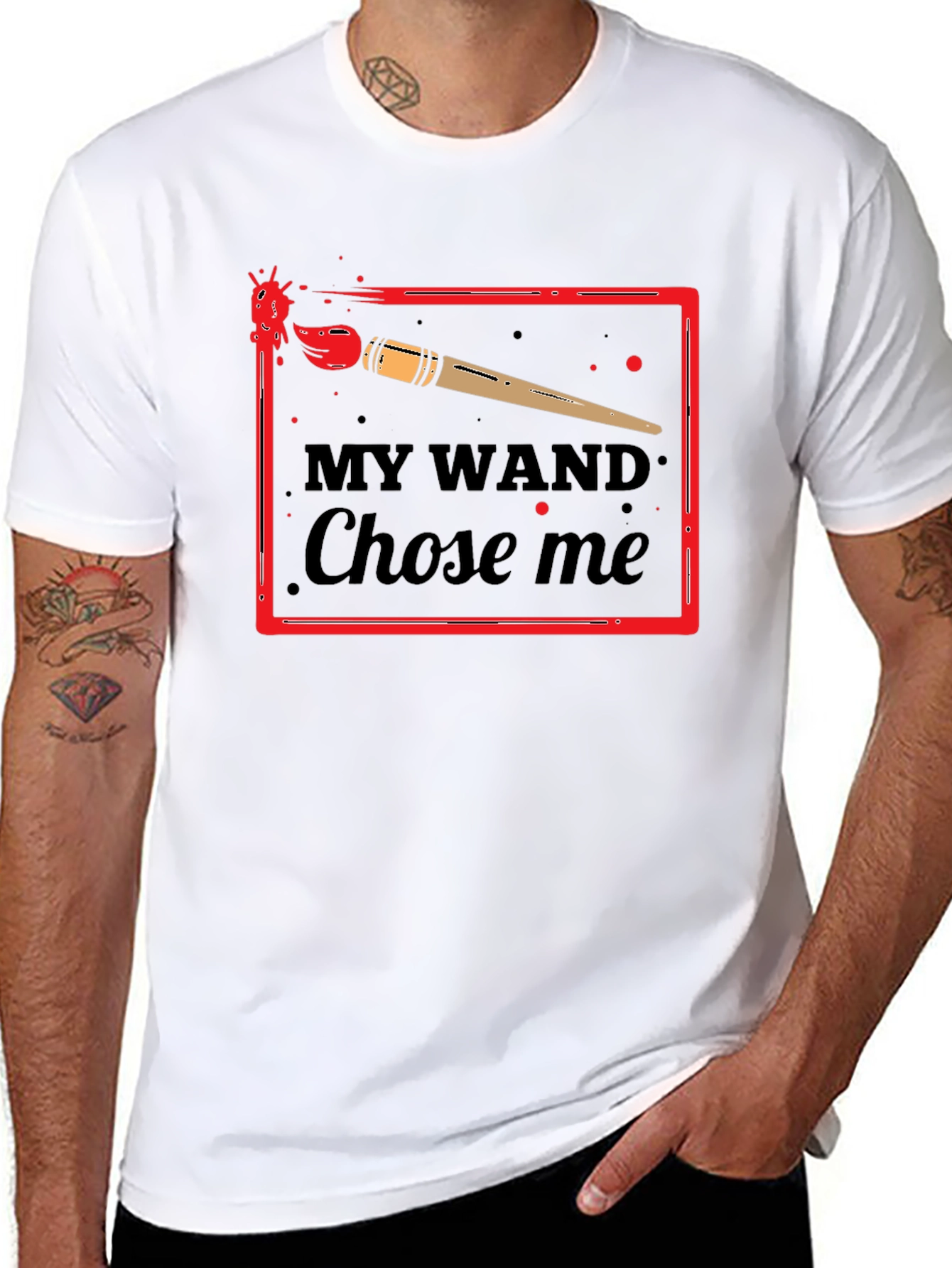 My Wand Chose Me T-Shirt - Painter Graphic Tee